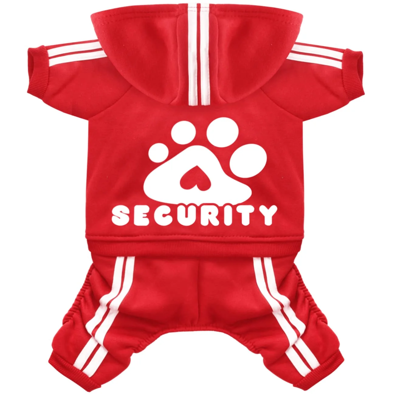 Exclusive Otunrues Dog Hoodie 4-Leg Jumpsuit – Soft Warm Winter Coat for Dogs Cats Red XX-Large Next-Generation