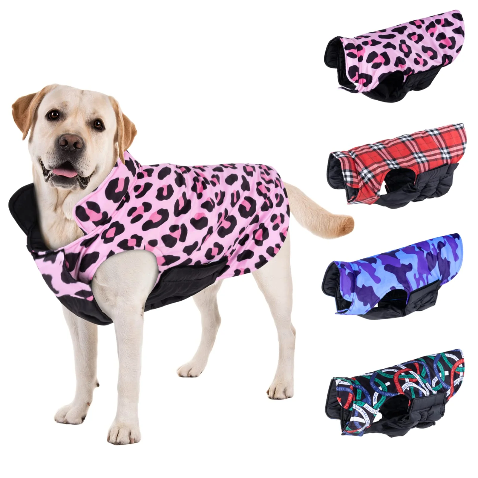 Excellent CuteBone Winter Dog Coat – Waterproof Windproof Reversible Vest for All Dog Sizes Superior