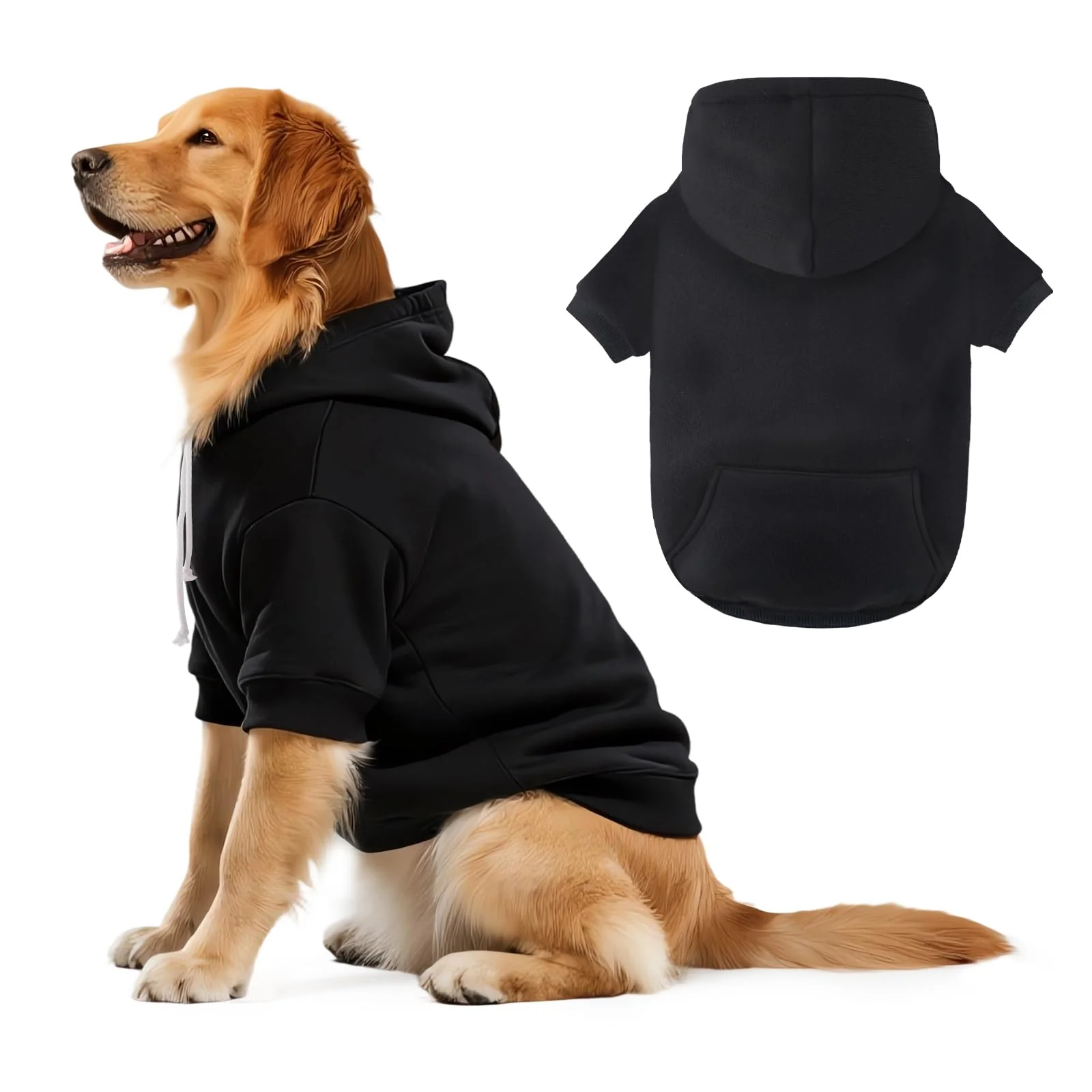 Comfortable BAOBICUTE Dog Basic Hoodie – Ultra-Soft Cold Weather Sweater for Medium Large Dogs Certified