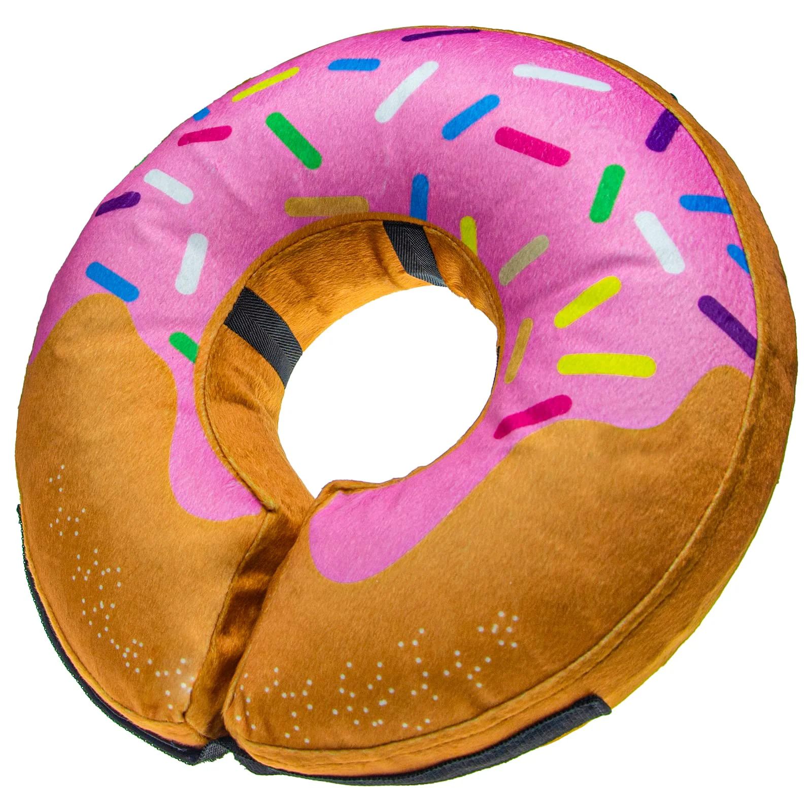 Functional BENCMATE Inflatable Dog Cone Collar – Soft Donut E-Collar Small Strawberry User-Friendly
