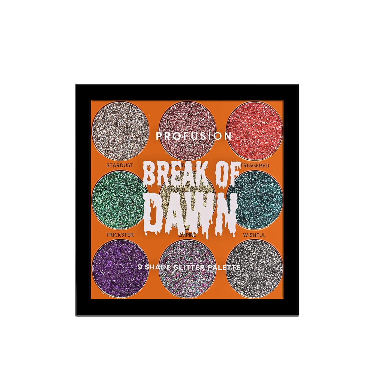 Fine Crafted Spookarama Paleta de purpurina prensada de 9 tonos Break of Dawn First-Class