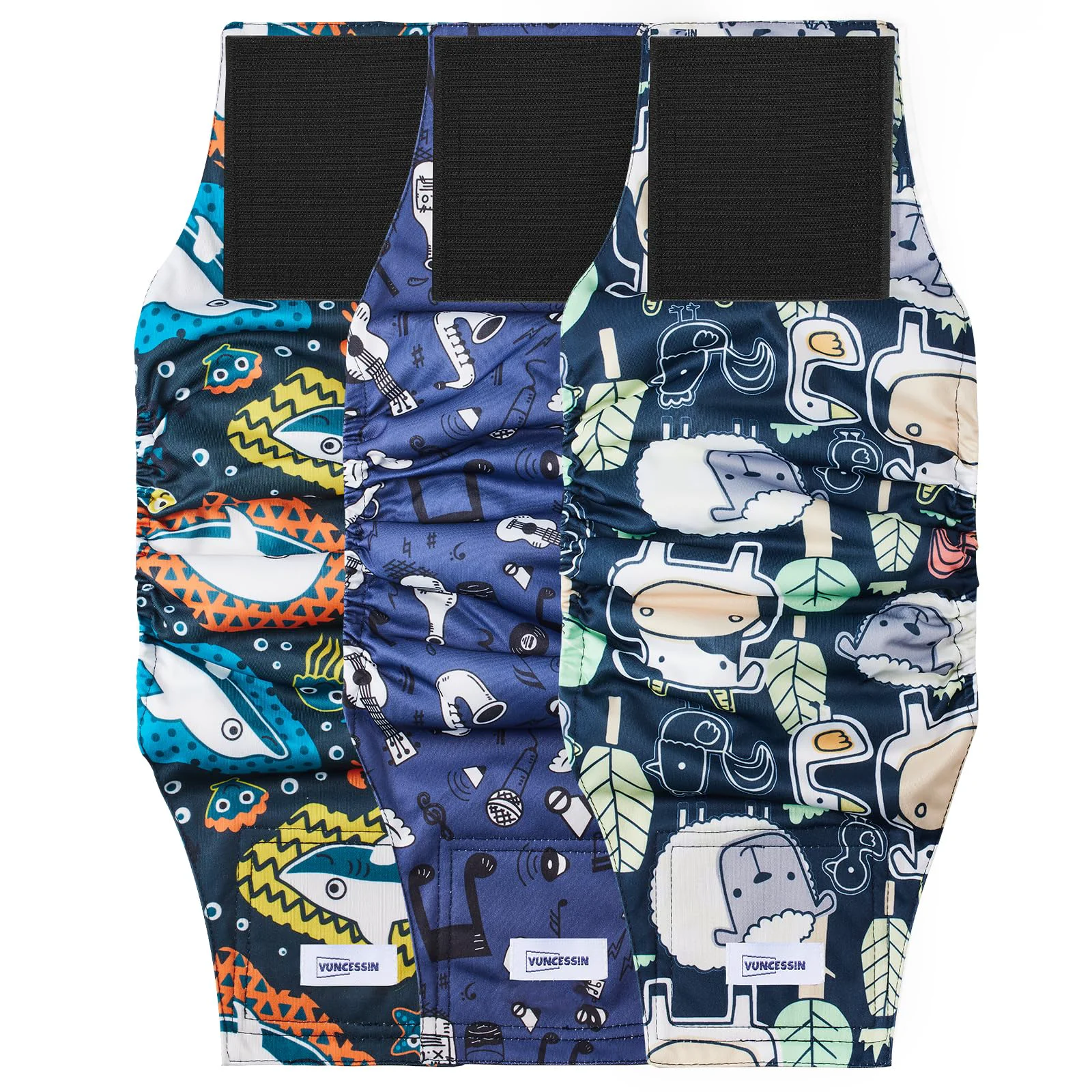 Modern VUNCESSIN Washable Dog Diapers Large Male Belly Bands – Pack of 3 Practical