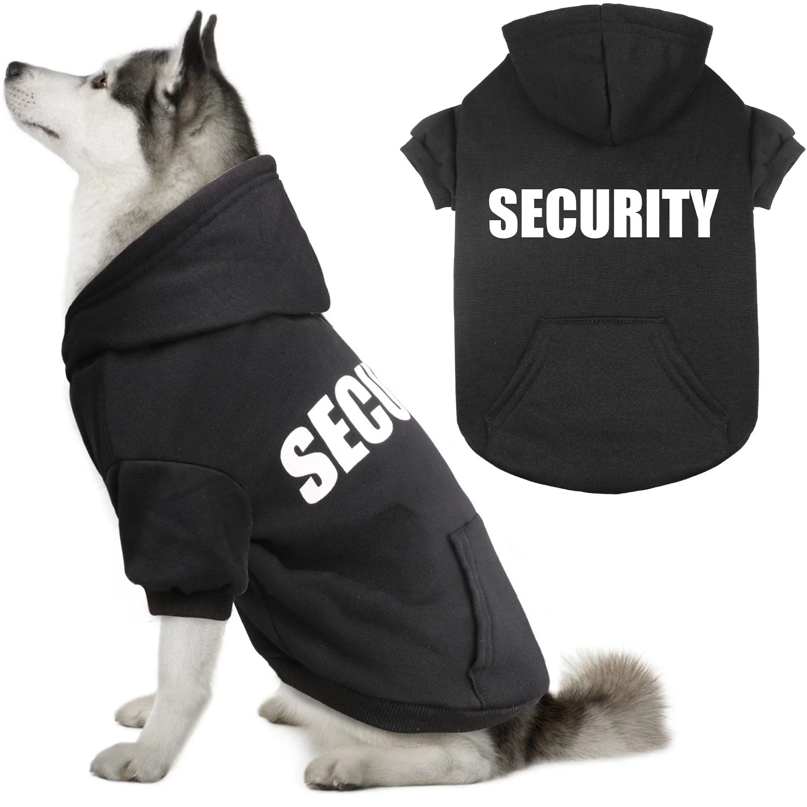 Safe QDYU Large Dog Hoodie – Security Sweatshirt with Pocket Soft Brushed Fleece XL Fine Crafted