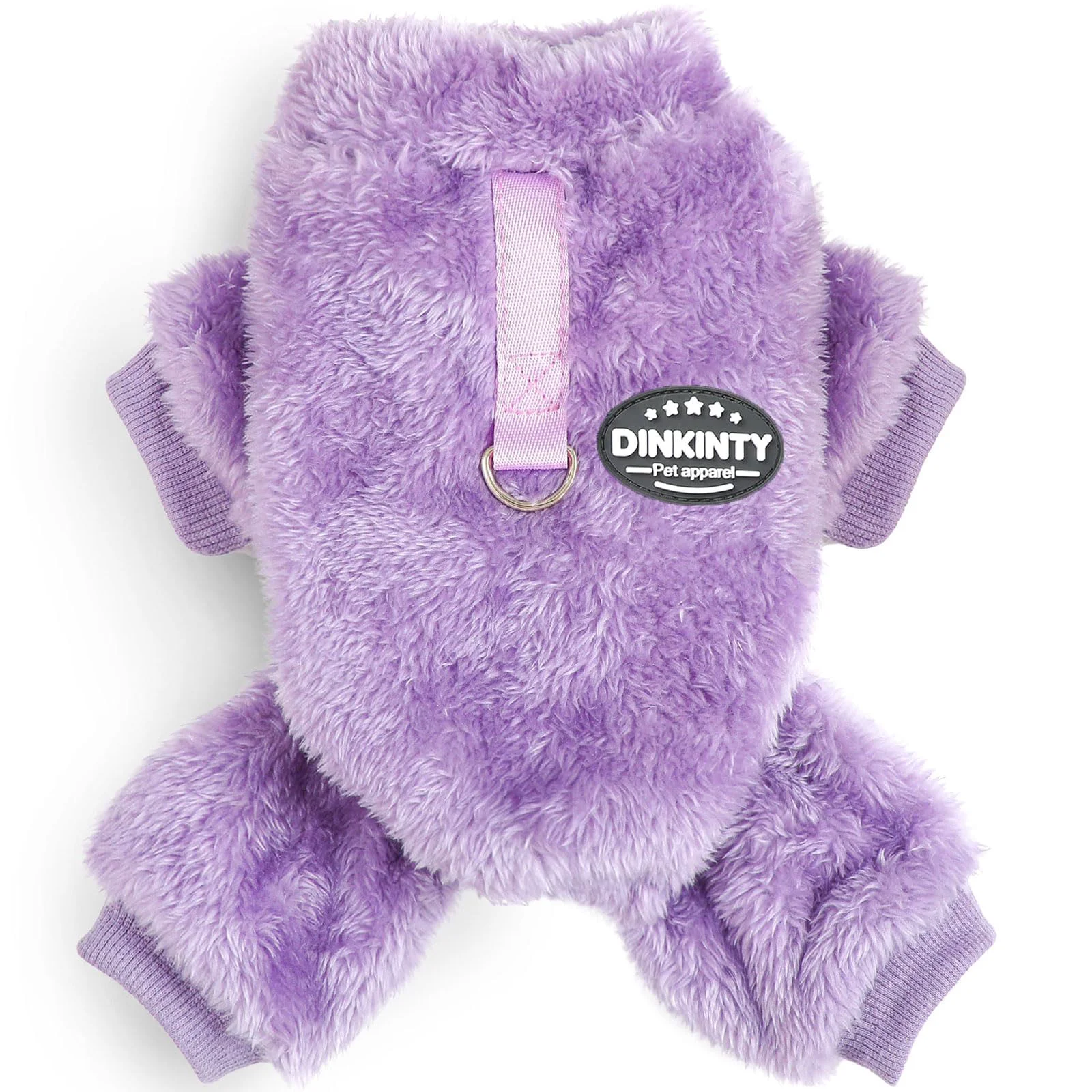 Enhanced Dinkinty Dog Sweater Winter Warm Fleece Pajamas for Small Dogs — Purple XS Lightweight