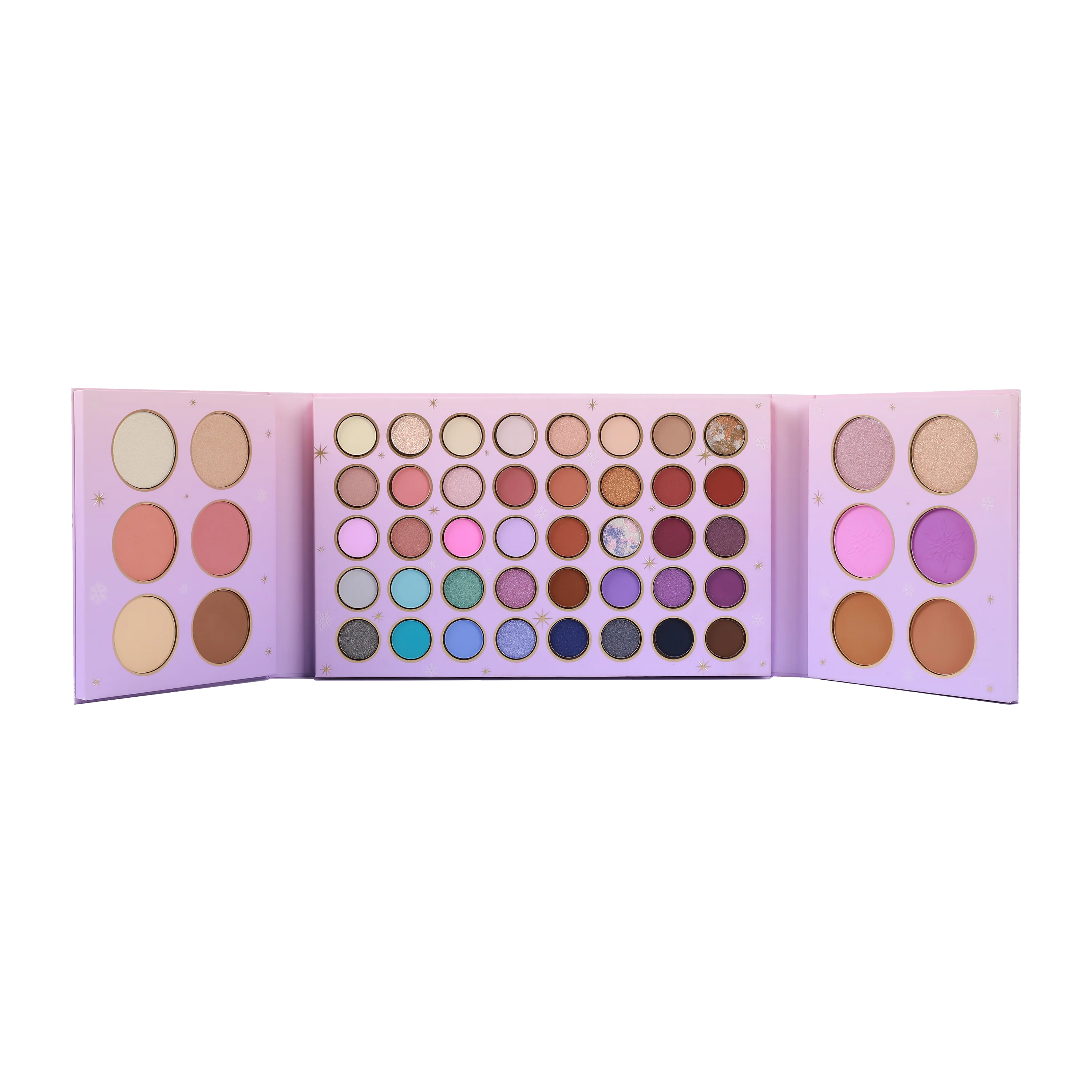 Convenient Frosted Snow Sparkle Paleta de 52 tonos para rostro y ojos Practical