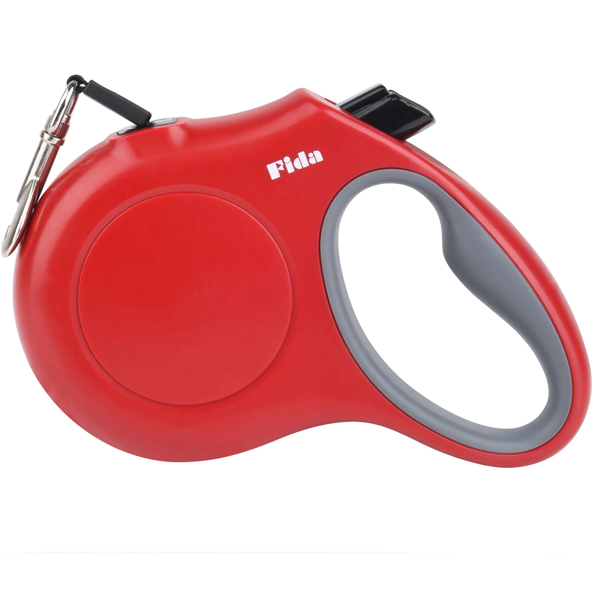 Reusable Fida Retractable Dog Leash 16 ft for Small Dogs up to 26 lbs Tangle- Reflective Red Durable