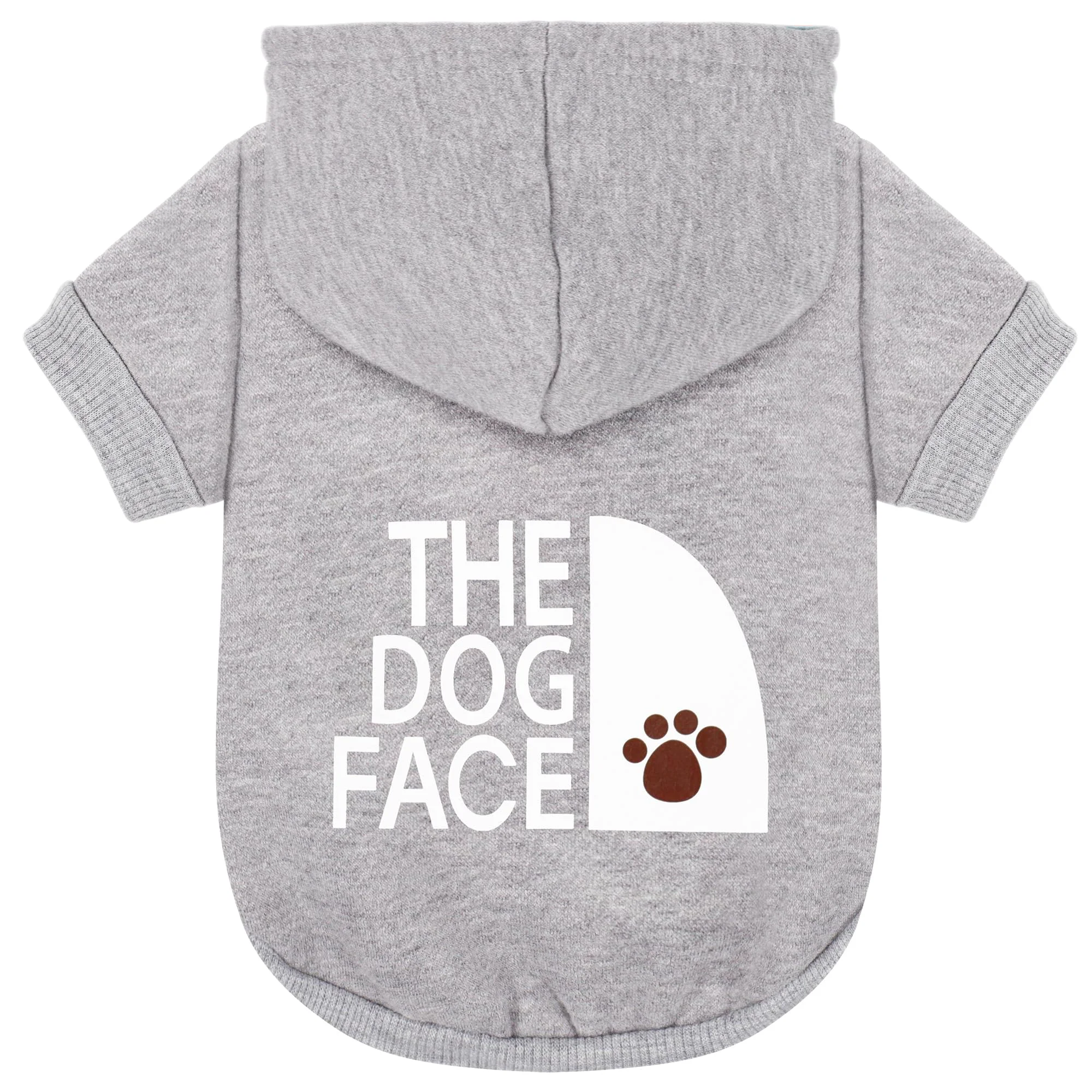 Premium Paiaite Gray Chihuahua Hoodie — The Dog Face Print Leash Hole Coat for Small Dogs Reusable