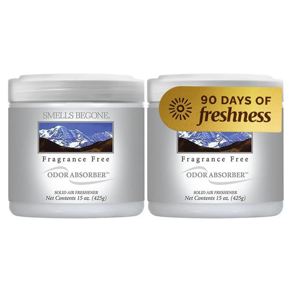 Efficient SMELLS BEGONE Odor Absorber Gel 15 oz – 2 Pack Fragrance Functional