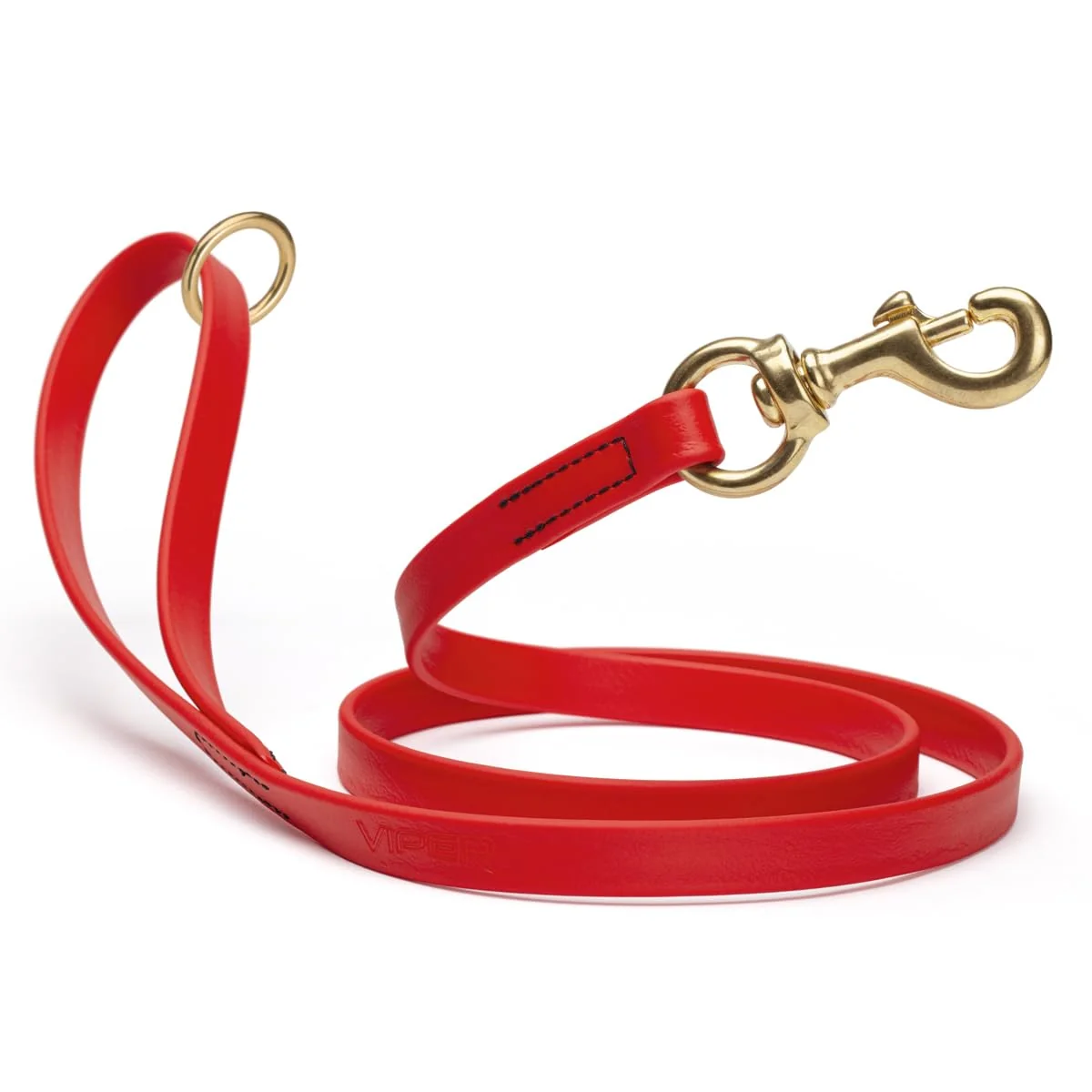 First-Class Viper Biothane K9 Leash 4ft Waterproof Odor-Proof Cherry Red Fine