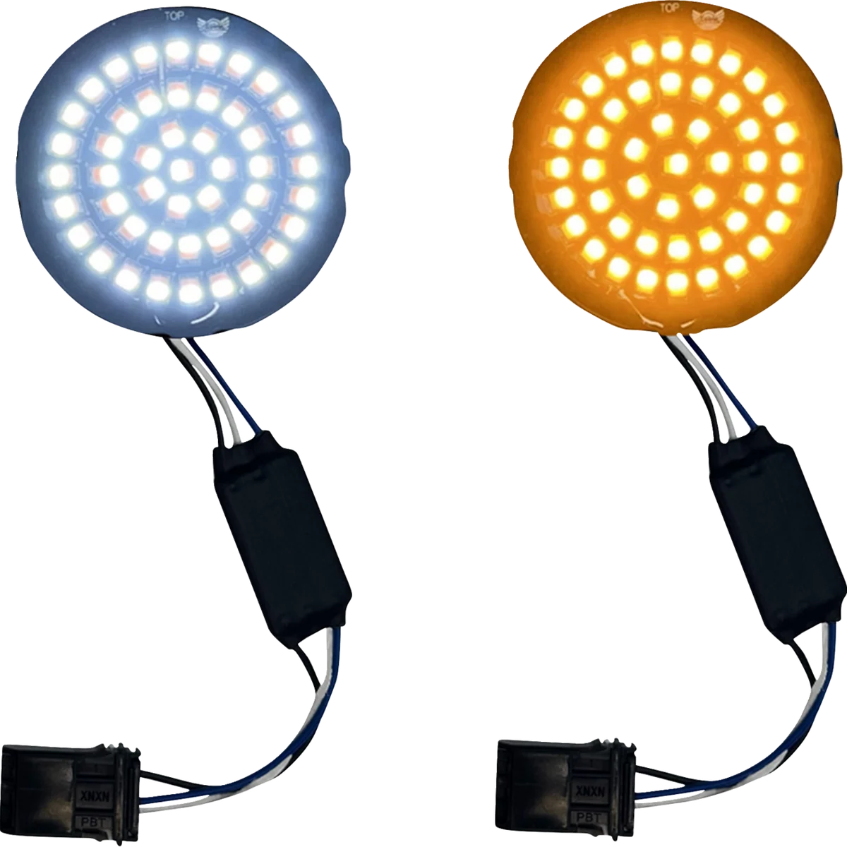 Elegant CUSTOM DYNAMICS Genesis 4 Front Turn Signals – Amber White GEN-4-AW-25ST Excellent