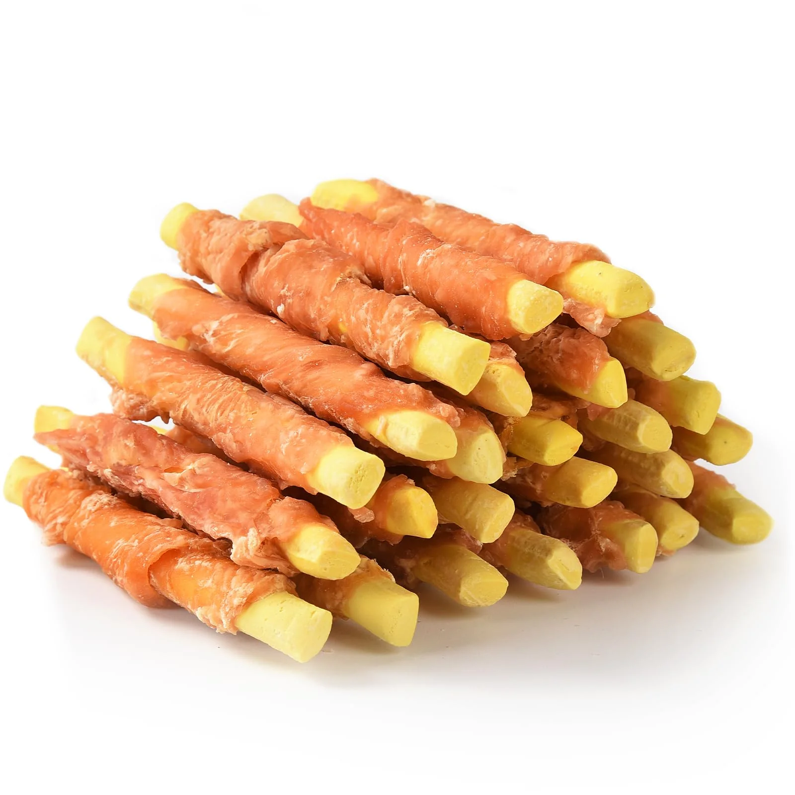 Relaxed ASMPET Dog Treats Chews – Chicken Wrapped Pumpkin Biscuits Soft Chewy 10.6 oz Crafted