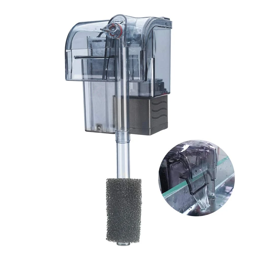 Fine Crafted Boxtech Aquarium Hang On Filter – Quiet 3-in-1 Wall-Mounted Filtration for 5–10 Gal Tanks Original