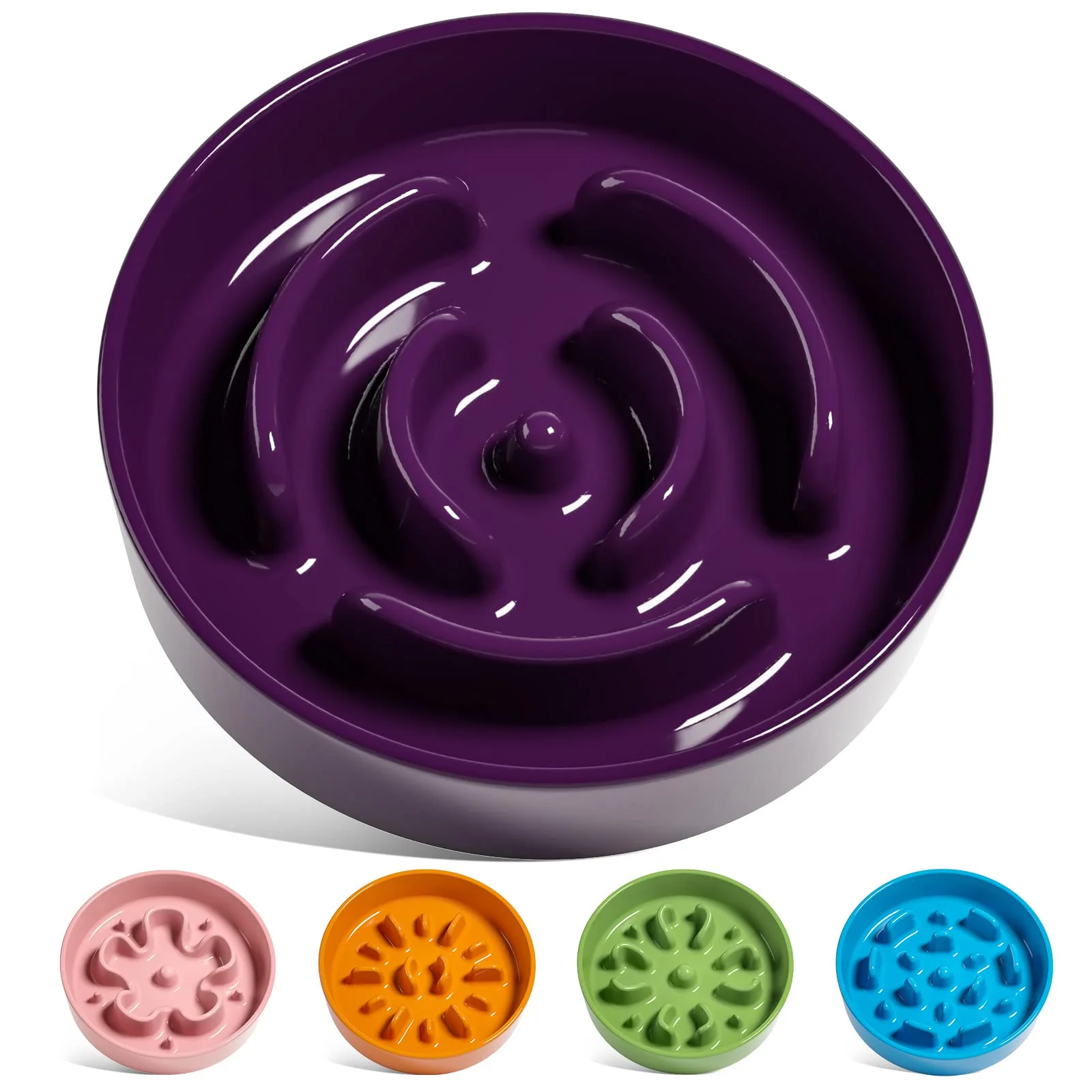 Superior LE TAUCI Ceramic Slow Feeder Bowl for Small Dogs Cats – 0.6 Cup Purple Reliable