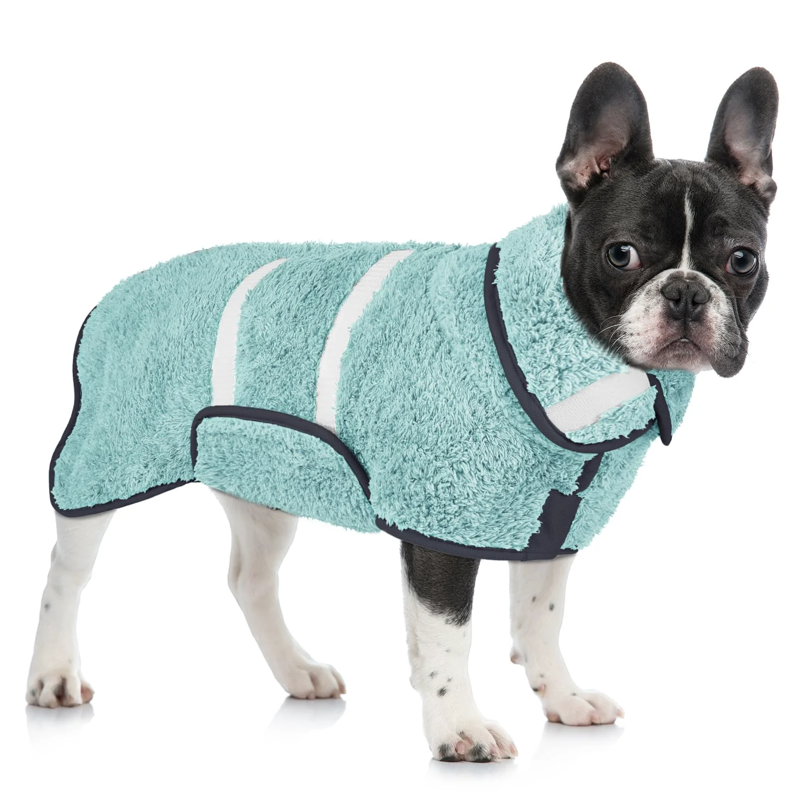 Carefully Designed Unicorn Catcher Dog Bathrobe Ultra-Absorbent Quick-Dry Towel Robe S-XXL Solid