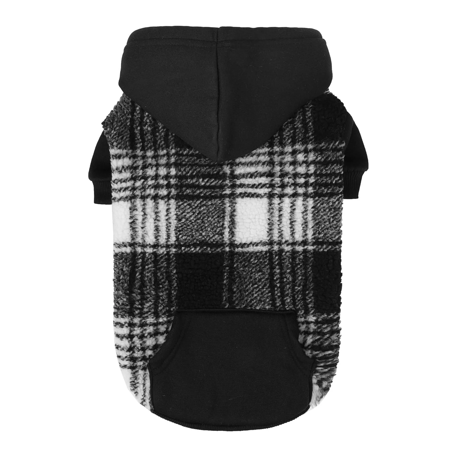 Fine Crafted PUPTECK Dog Hoodie – Warm Winter Coat for Small to Large Dogs Black Size S Fashionable