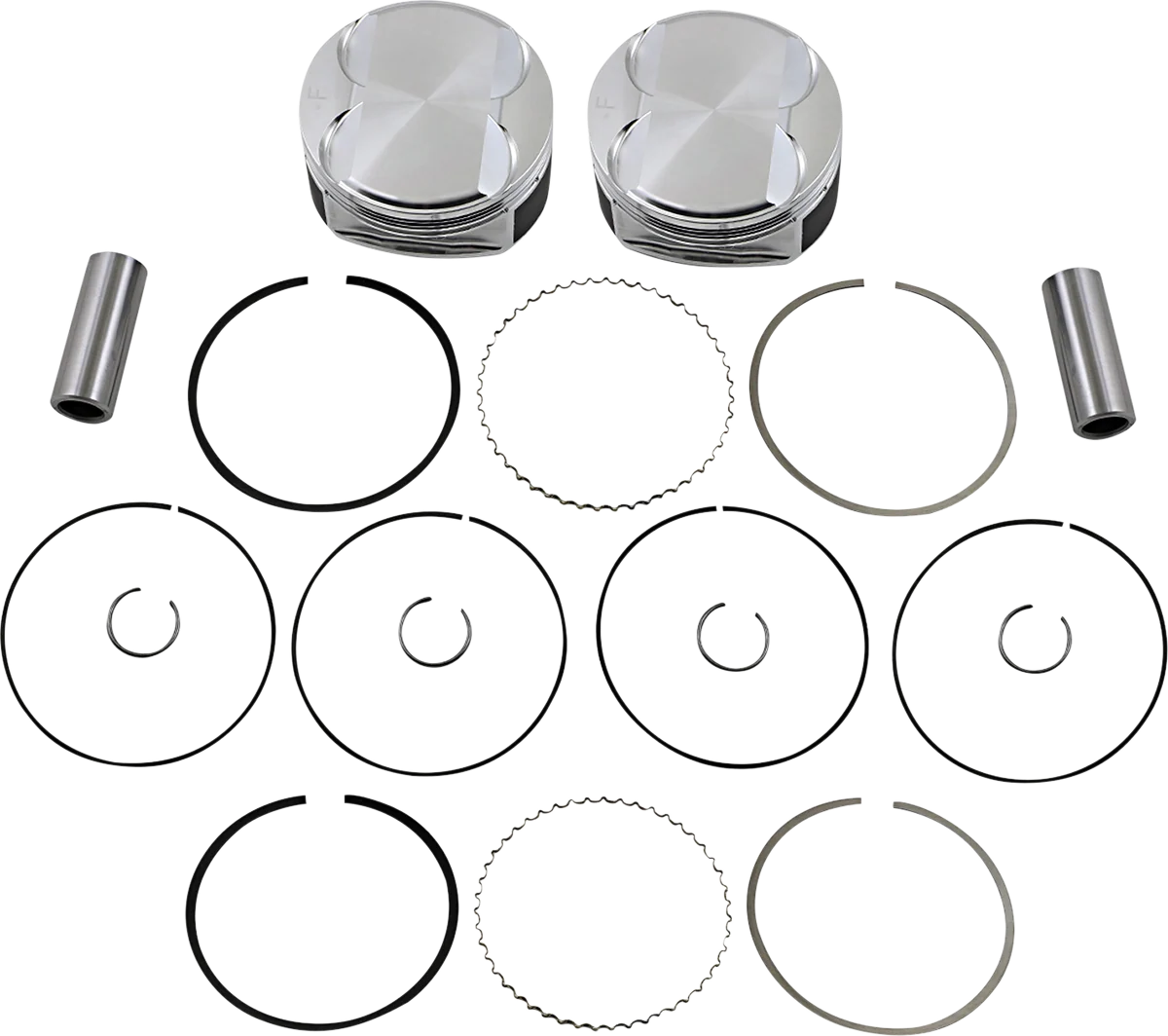 Sustainable JE PISTONS Piston Kit – 3.937 Bore – Standard – 107 M8 370243 Exceptional