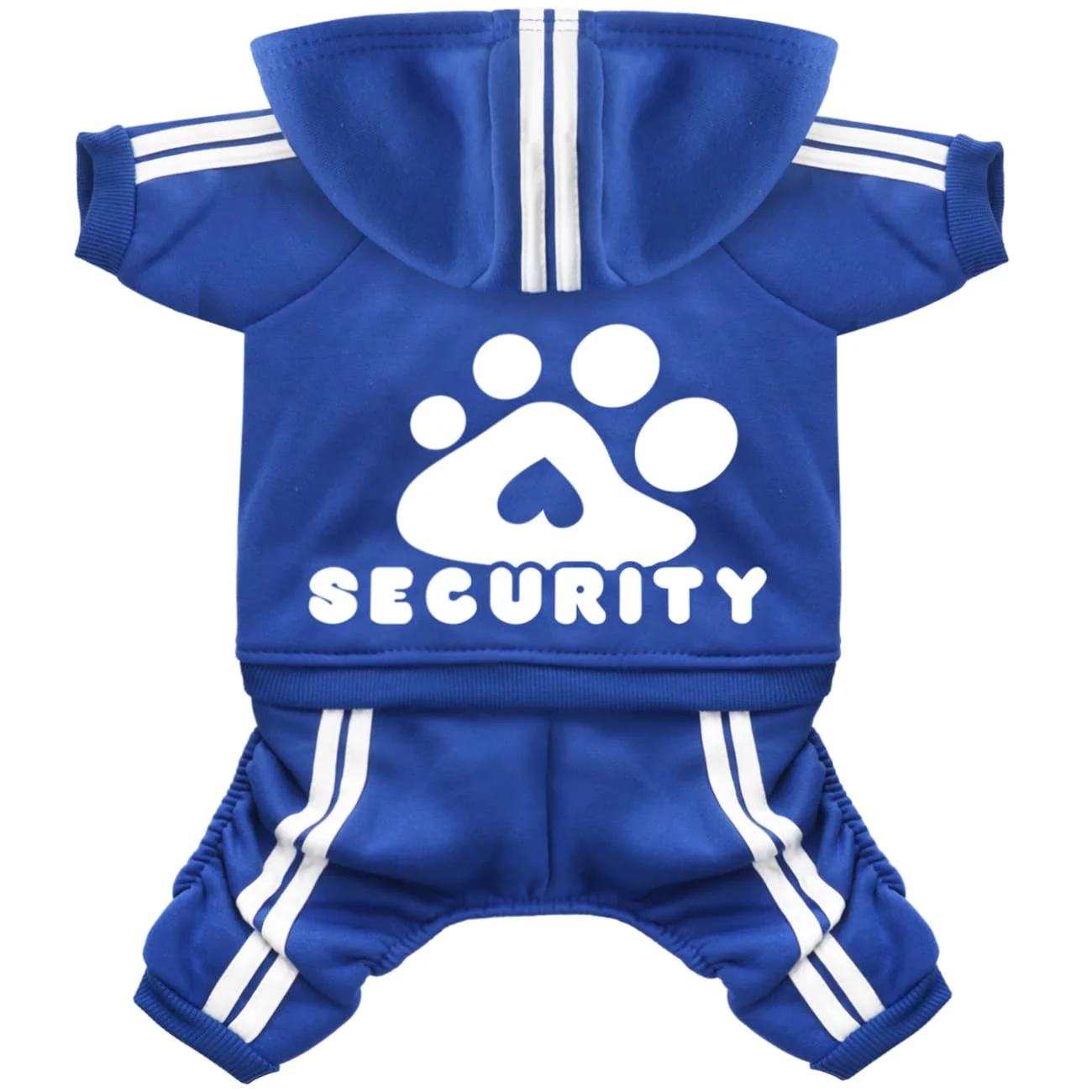Verified Otunrues Dog Hoodie Security Clothes – 4-Leg Jumpsuit Soft Warm Blue XS Elegant