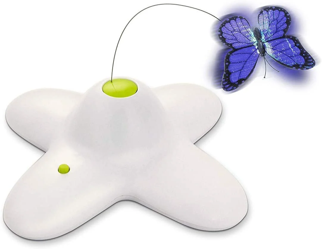 Efficient All for Paws Butterfly Teaser Interactive Cat Toy for Indoor Enrichment 360° Rotation Verified