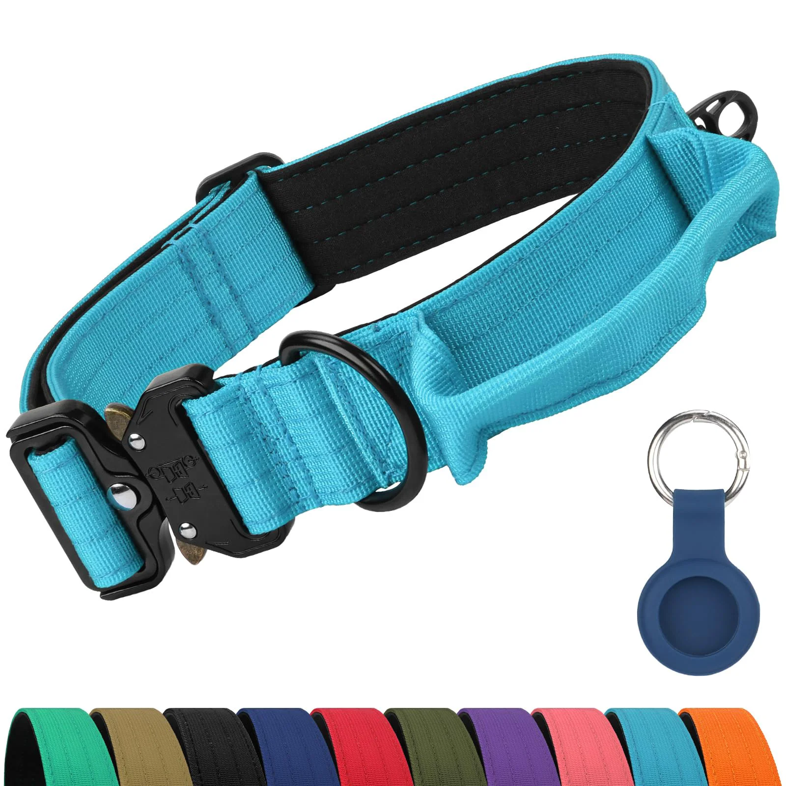 Proven Joytale Heavy Duty Dog Collar with Handle – Adjustable Tactical Nylon Collar for Large Dogs Selected