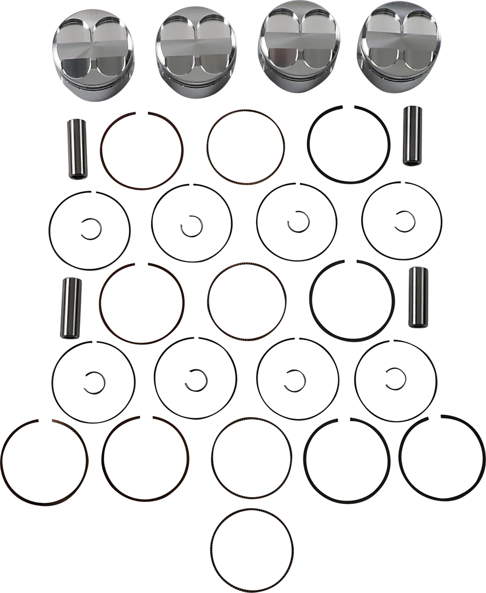 Proven JE PISTONS Piston Kit – 72.00 mm – 12.0 1 CR – Honda 138979 High-Performance