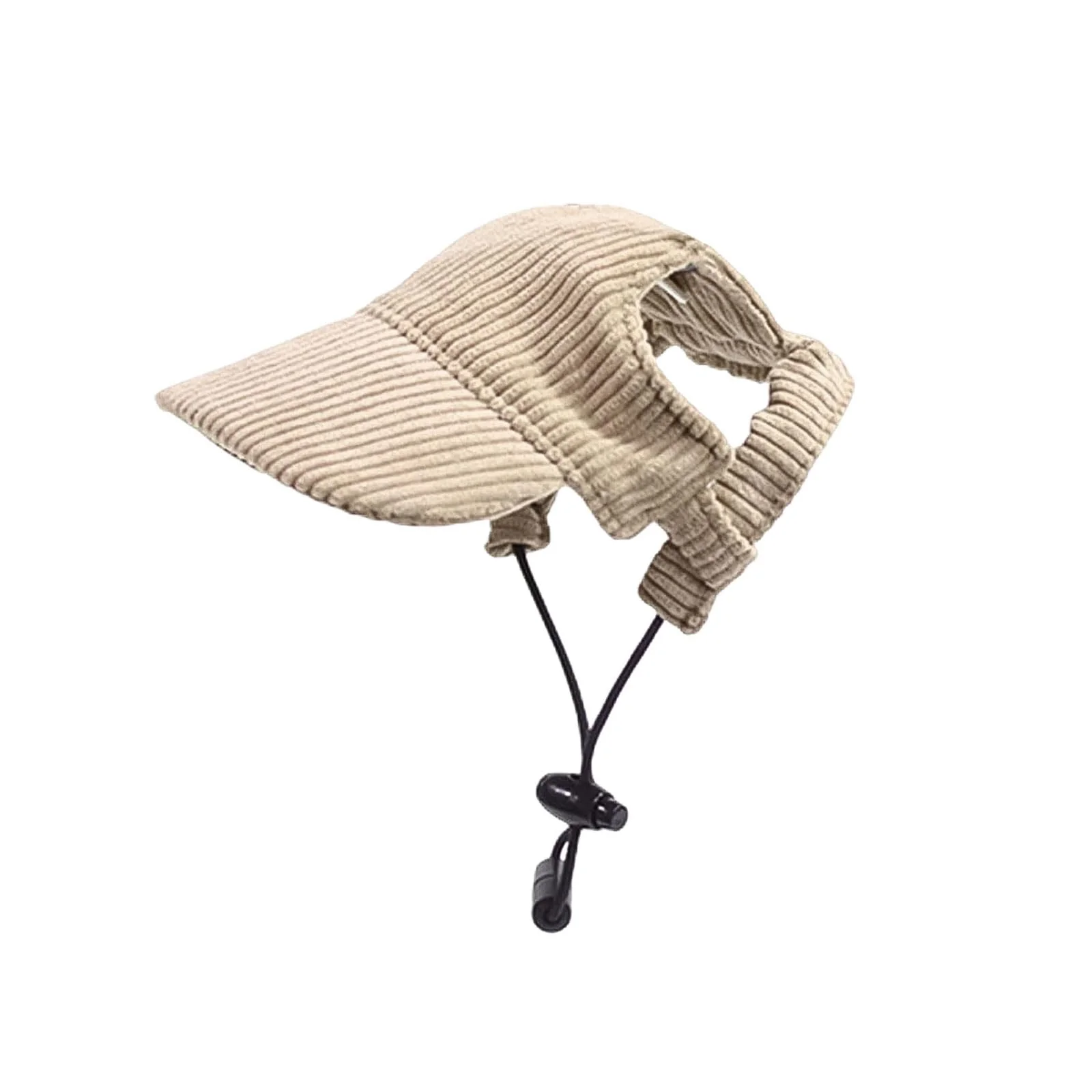 Original Design Symphonyw Dog Baseball Cap with Ear Holes – Khaki Adjustable Sun Hat XS High-Grade
