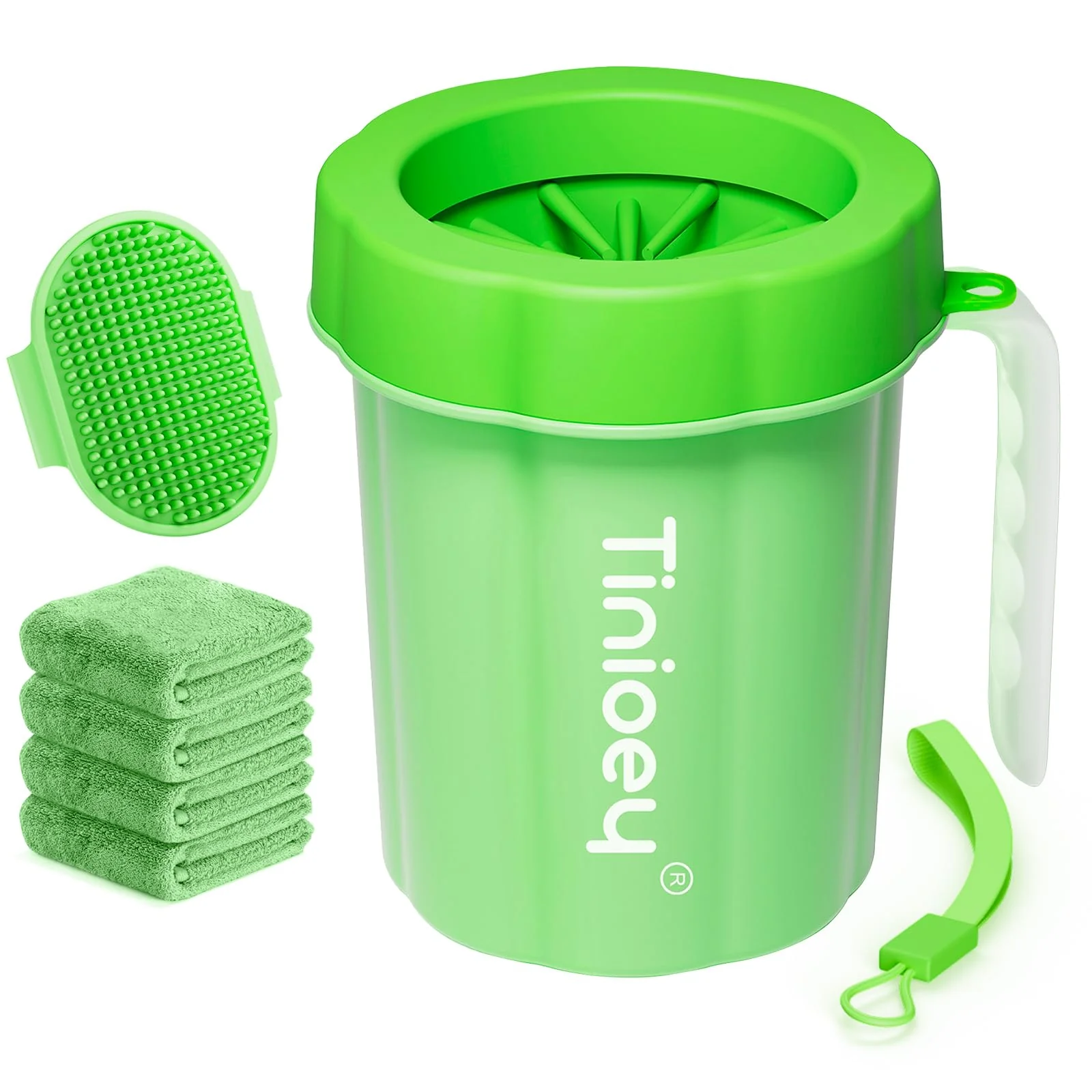 Fast Tinioey Paw Cleaner with Handle for Small to Medium Dogs Clean Muddy Paws Fashionable