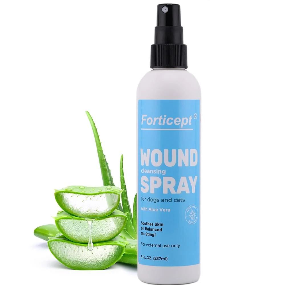 Quality Forticept Hot Spot Spray for Dogs Cats Horses – Itch Relief Wound Cleanser 8 oz Relaxed