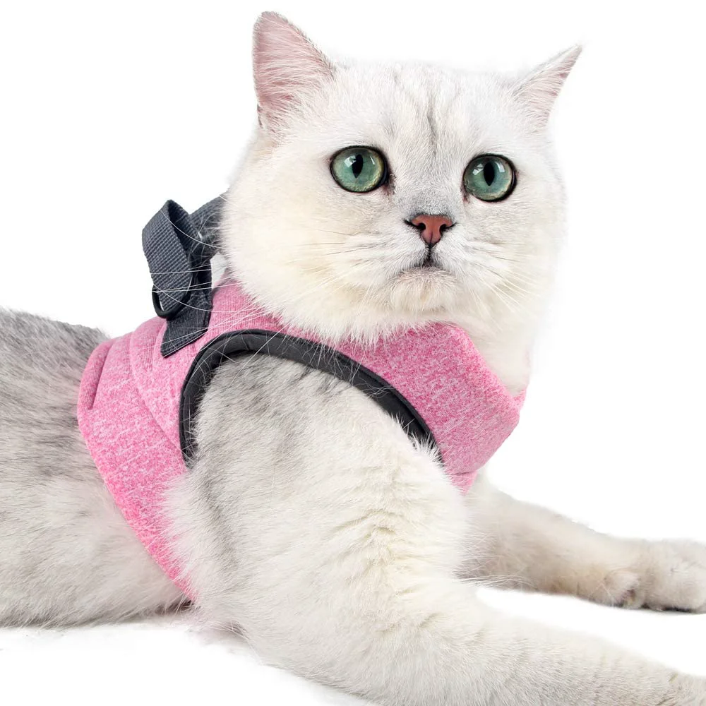 Original Design HEYWEAN Cat Harness and Leash – Ultra-Light Escape-Proof Kitten Harness with 360° Chest Support Proven