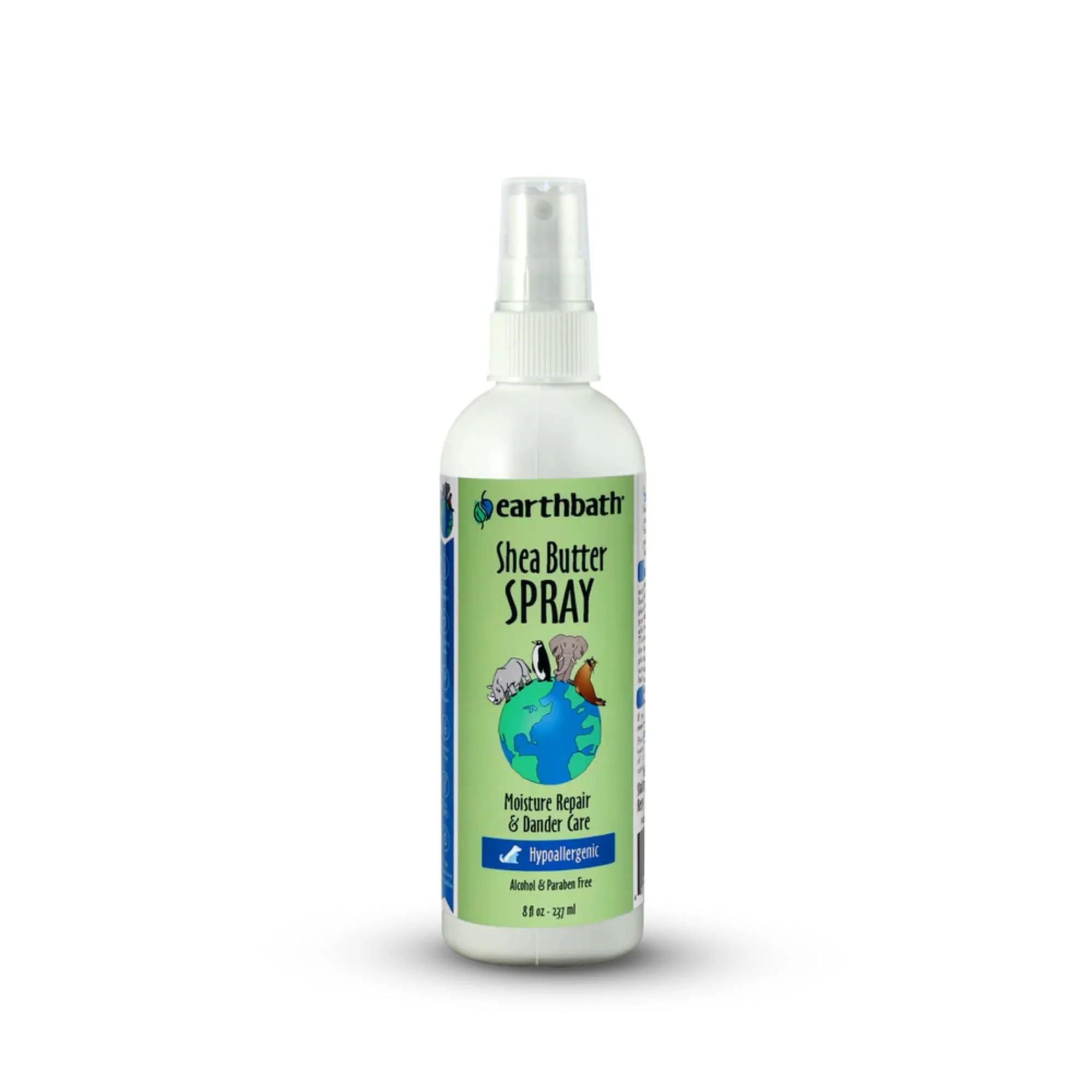 Original earthbath Hypoallergenic Shea Butter Spray – Dog Cat Skin Moisturizer Dander Care 8 oz Healthy