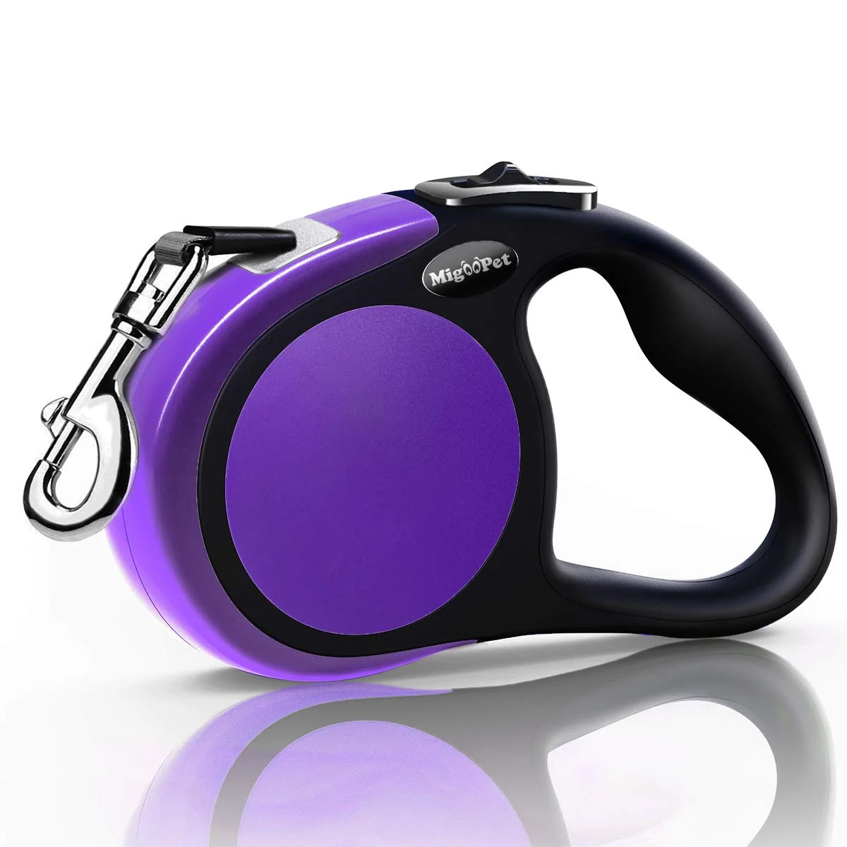 Trendy Meegood Heavy Duty Retractable Dog Leash – 16ft 360° Lock Purple S M Healthy