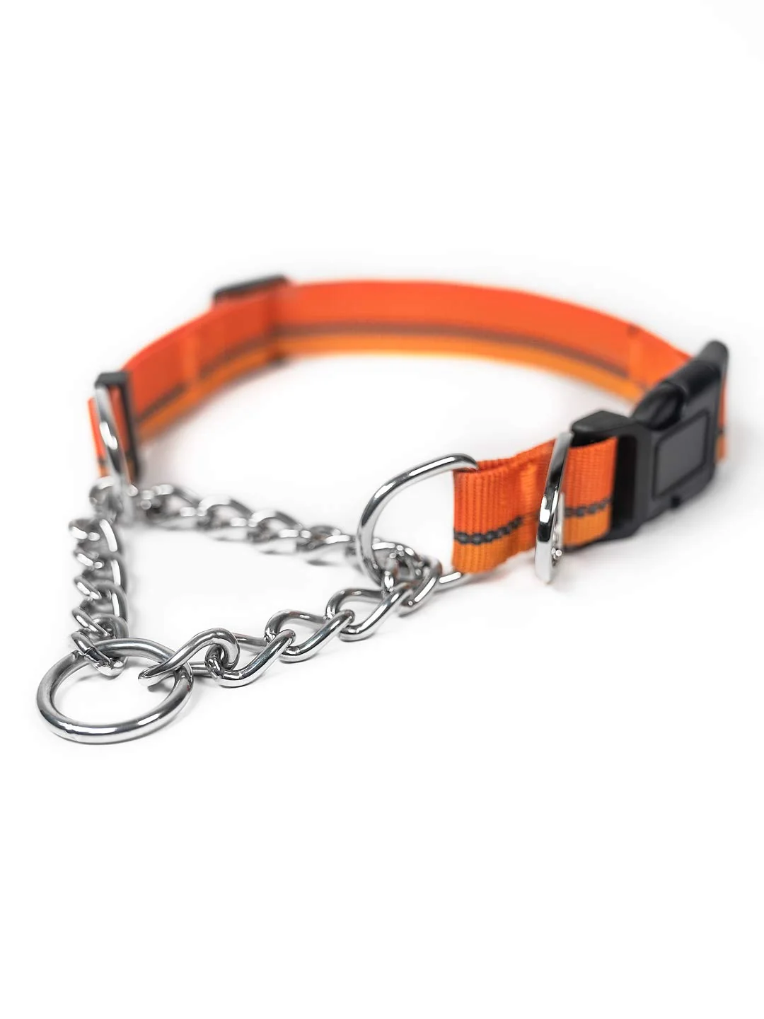 Trusted Mighty Paw Martingale Collar 2.0 – Large Orange Trainer- Limited Slip Powerful