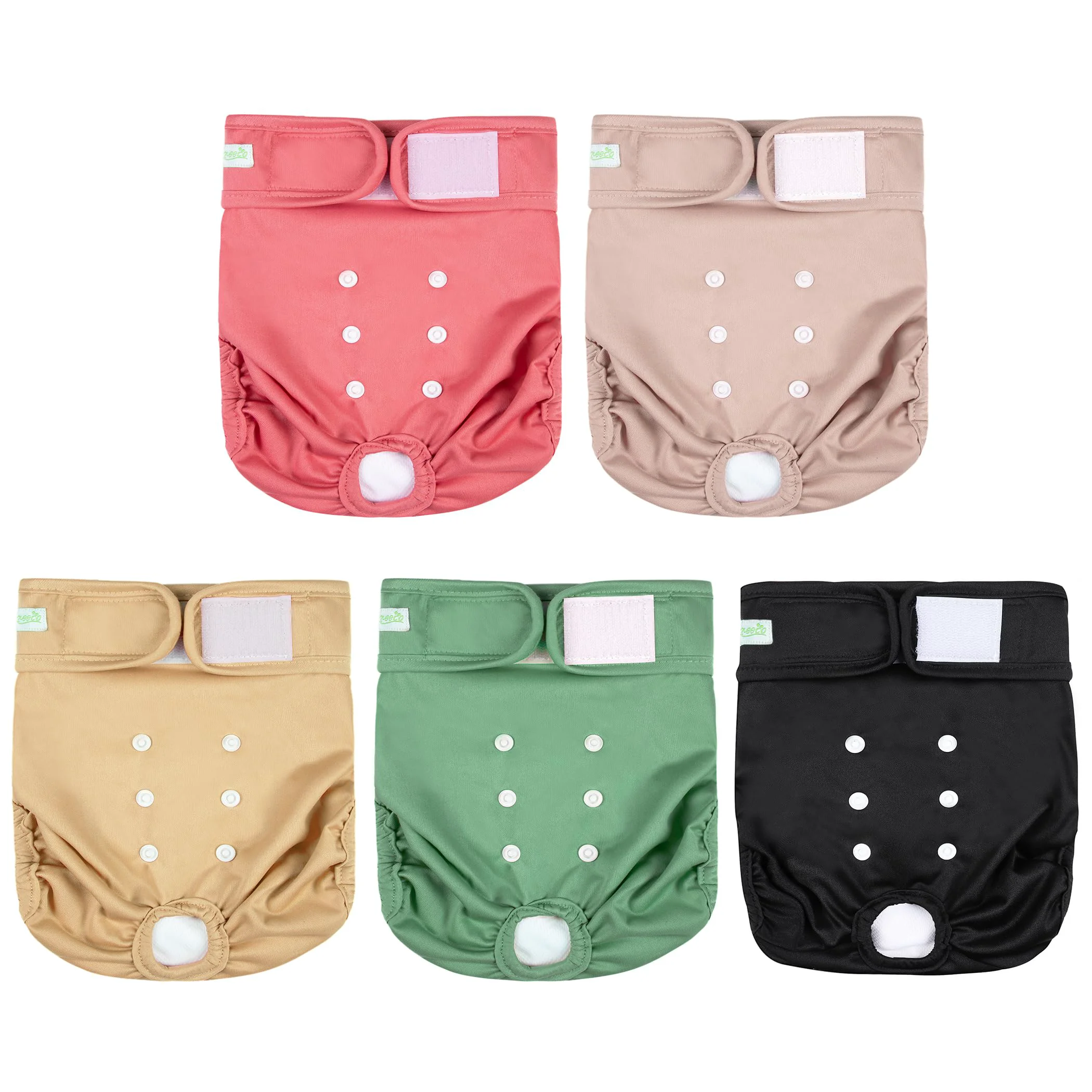 Relaxed Wegreeco Female Dog Diapers – Washable Reusable Diapers for Small to Large Dogs Heat Incontinence Safe