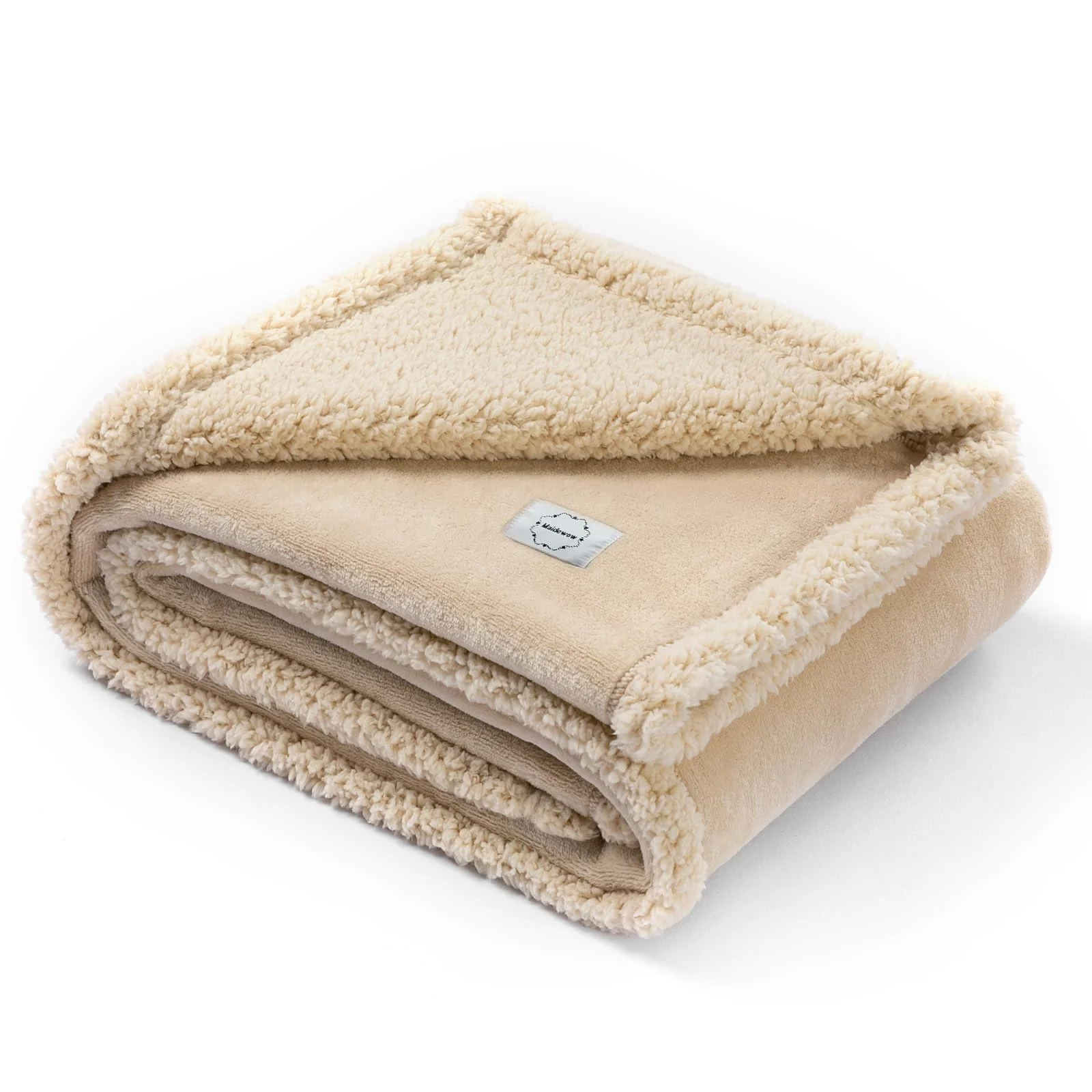 Expertly Made Maidewow Waterproof Reversible Pet Blanket – 28x20in Sherpa Fleece Leakproof Sofa Cover for Dogs Cats High-Performance