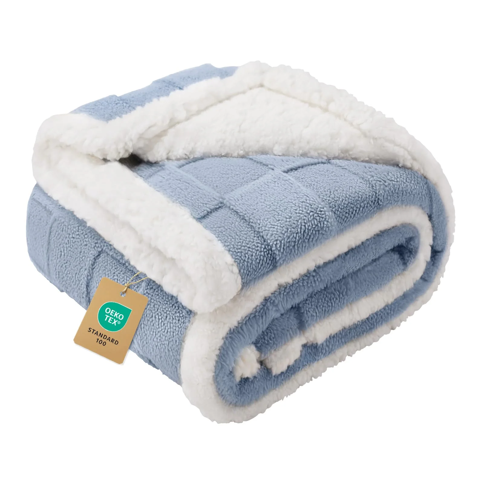 Relaxed Luciphia Waterproof Dog Blanket for Small Dogs – Washable Reversible Sherpa Fleece Couch Protector 40×28 Pure