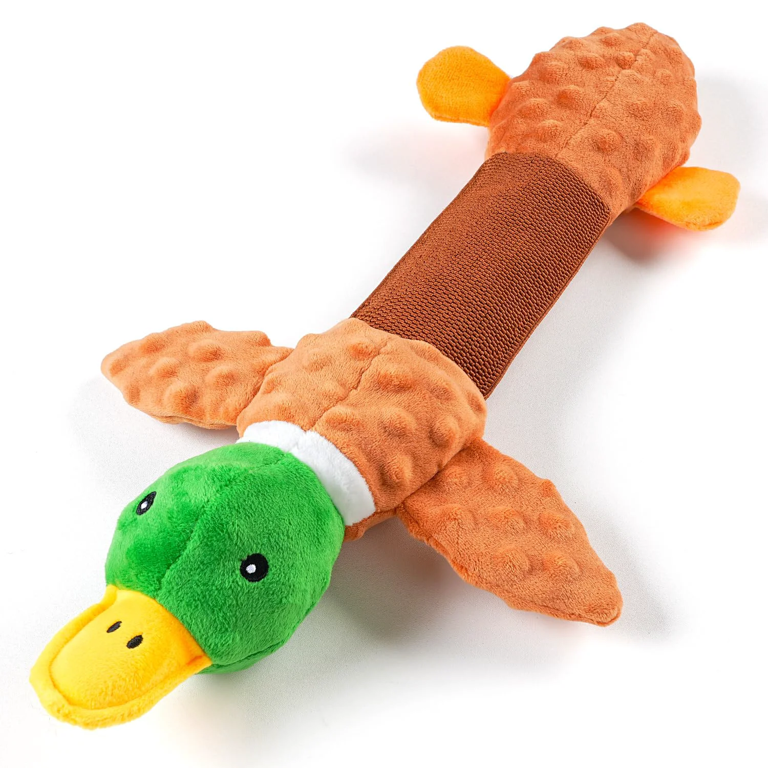 World-Class Sedioso Extra Large Duck Dog Toy – 20in Plush Tug Squeaky Crinkle for Large Breeds Verified