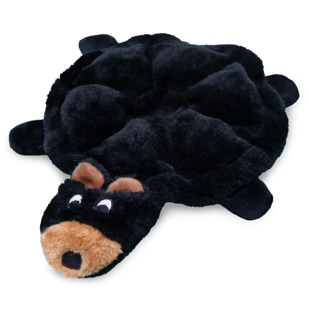 Pure ZippyPaws Squeakie Crawler No Stuffing Squeaky Dog Toy Bubba The Bear 12 Inch Quality