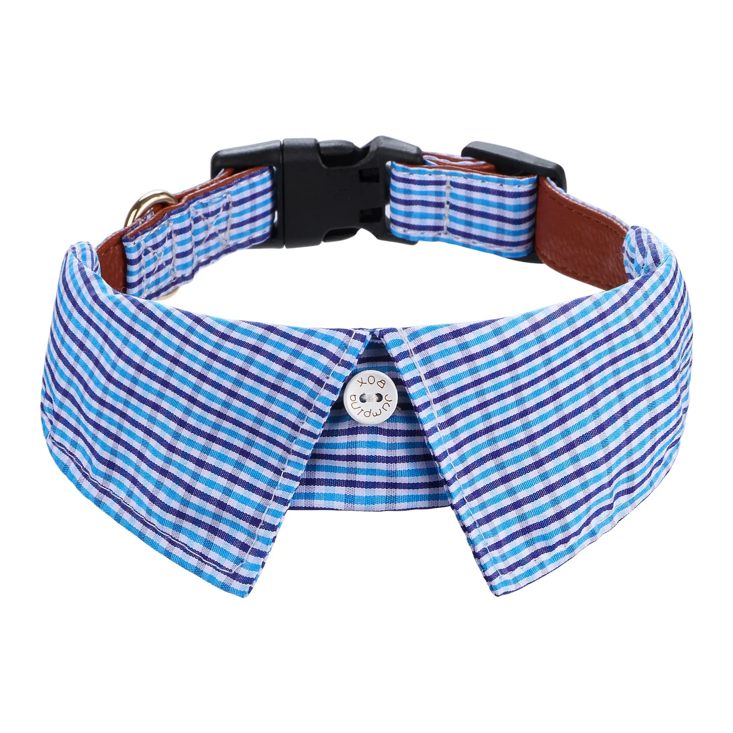 Exceptional Faleela Cotton Plaid Shirt-Style Dog Collar with Quick-Release Buckle – Adjustable Bow Tie for All Sizes Detailed