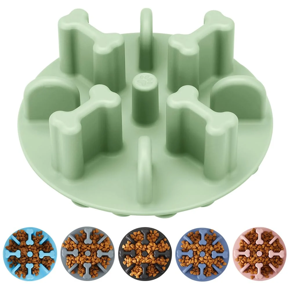 Verified Animire Soft Silicone Anti-Choking Puzzle Dog Bowl Insert Slow-Down Anti-Slip Feeder for d Bowls Luxury