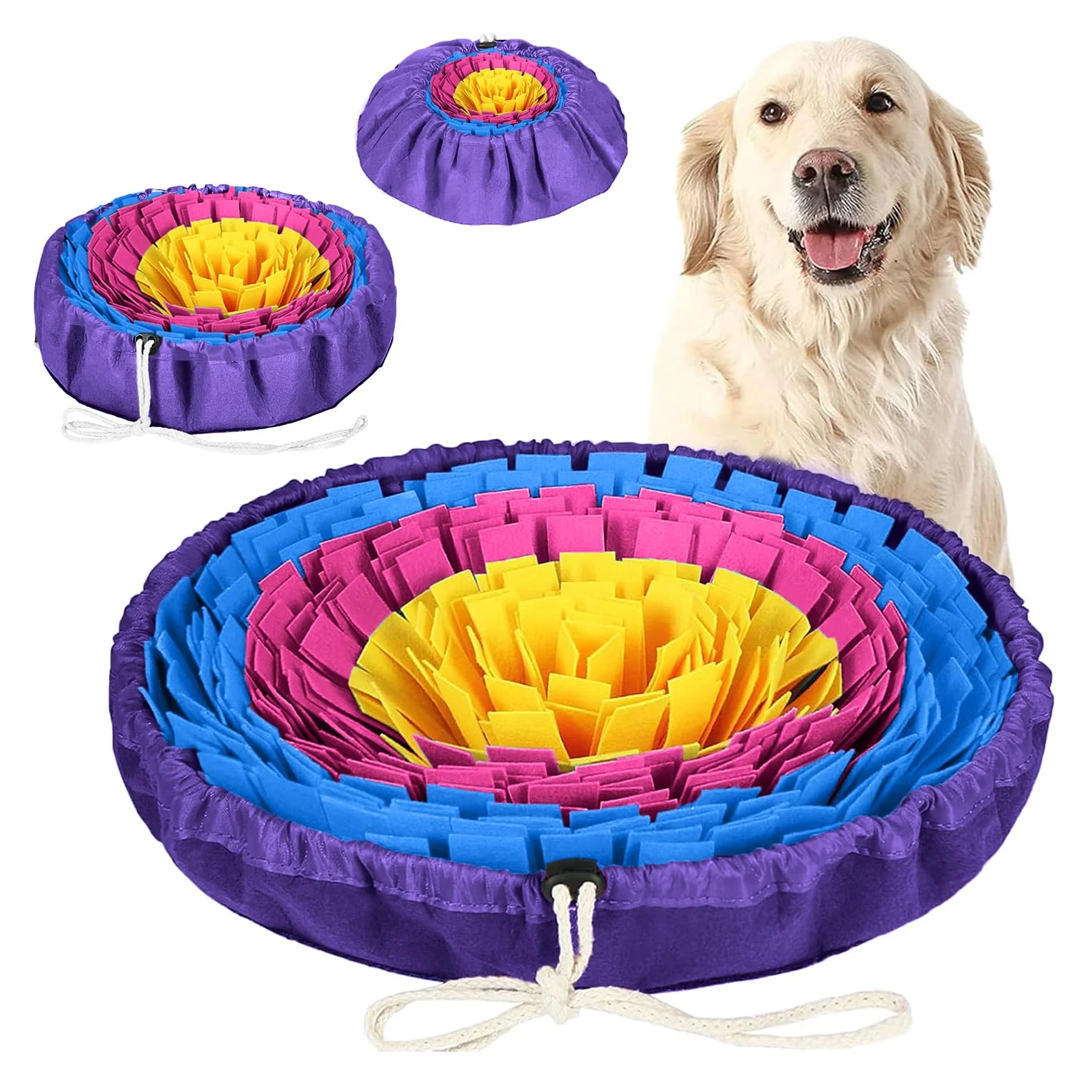 Fine PET ARENA Snuffle Mat for Dogs – Adjustable Puzzle Toy for Mental Stimulation Easy-to-Use