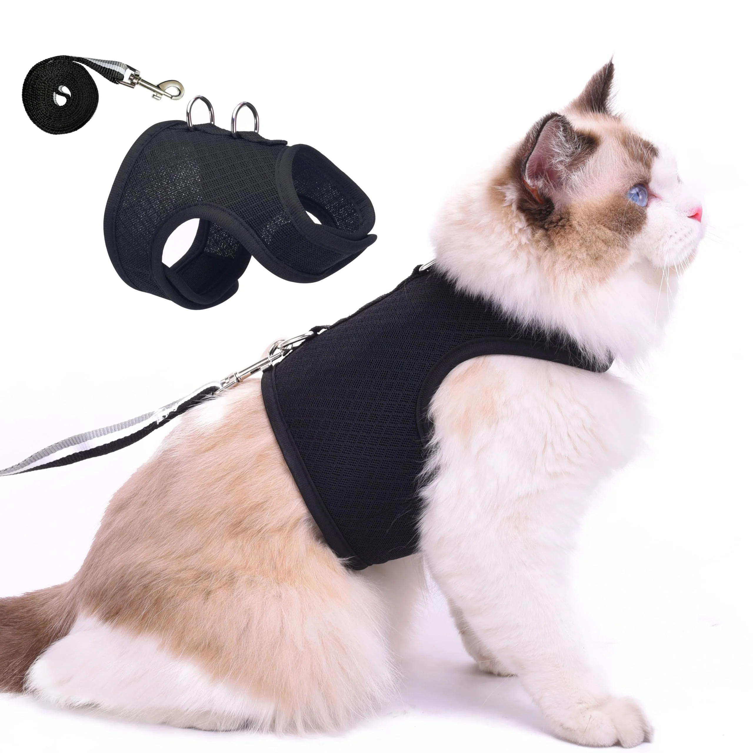 Contemporary YIZHI MIAOW Kitty Harness Leash – Escape-Proof Breathable Cat Vest X-Small Recyclable