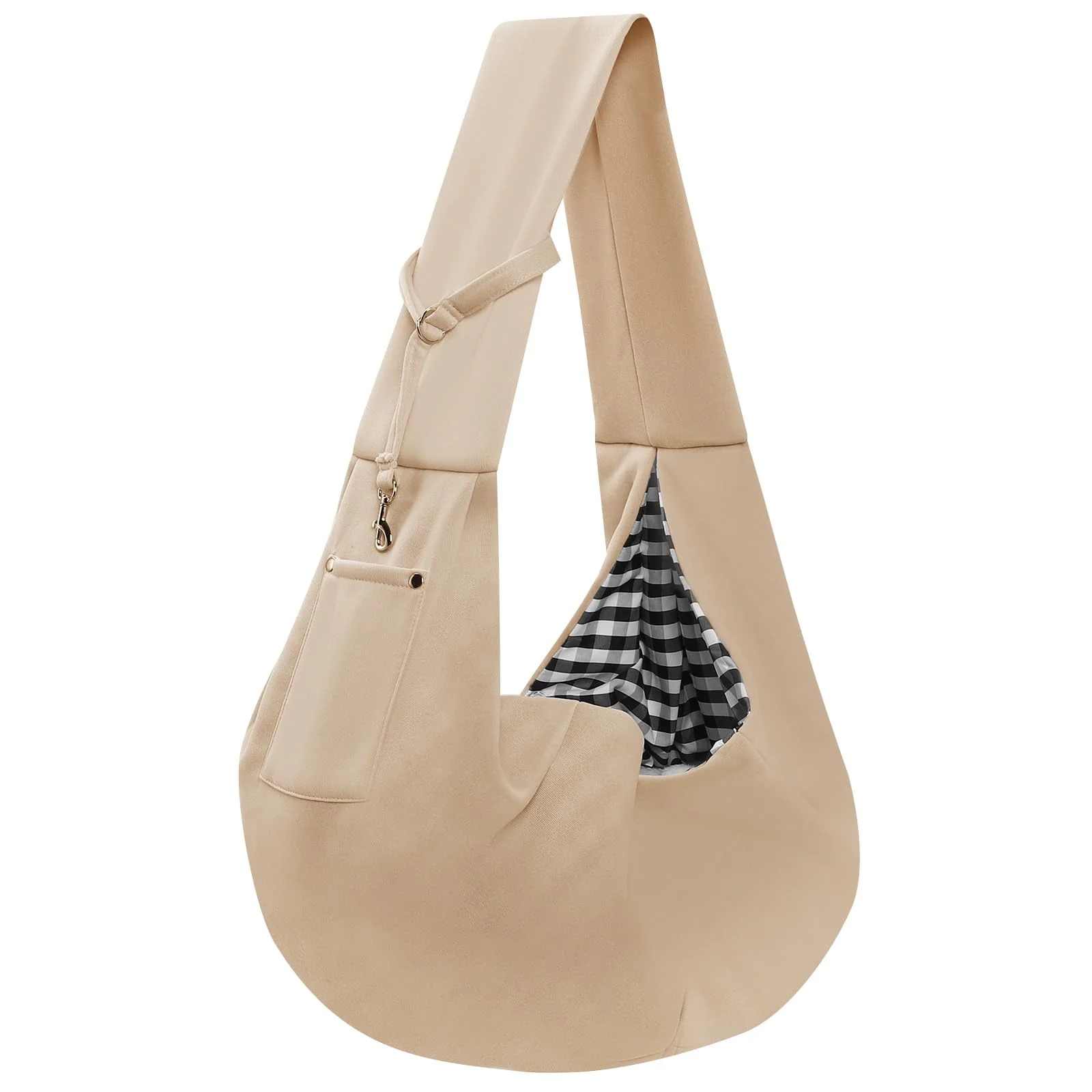 Secure ARZQUT Dog Carrier Sling Apricot – Reversible Puppy Carrier with Storage Pocket Powerful