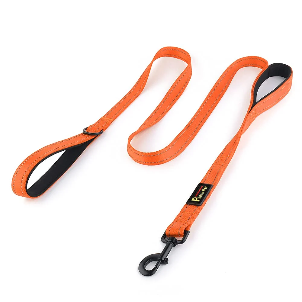 Advanced Plutus Pet Dog Leash 6ft Dual Handles – Reflective Heavy-Duty User-Friendly