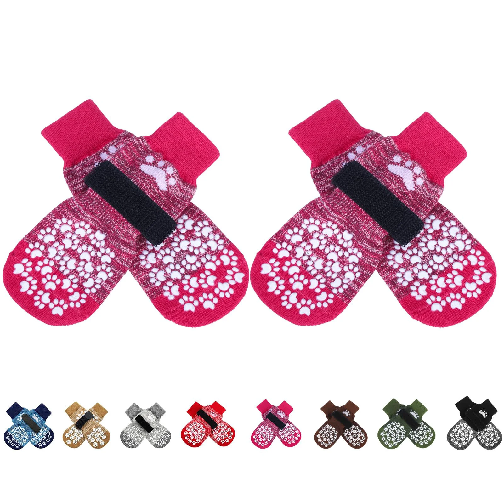User-Friendly EXPAWLORER Anti-Slip Dog Socks – Prevent Licking Indoor Traction Soft