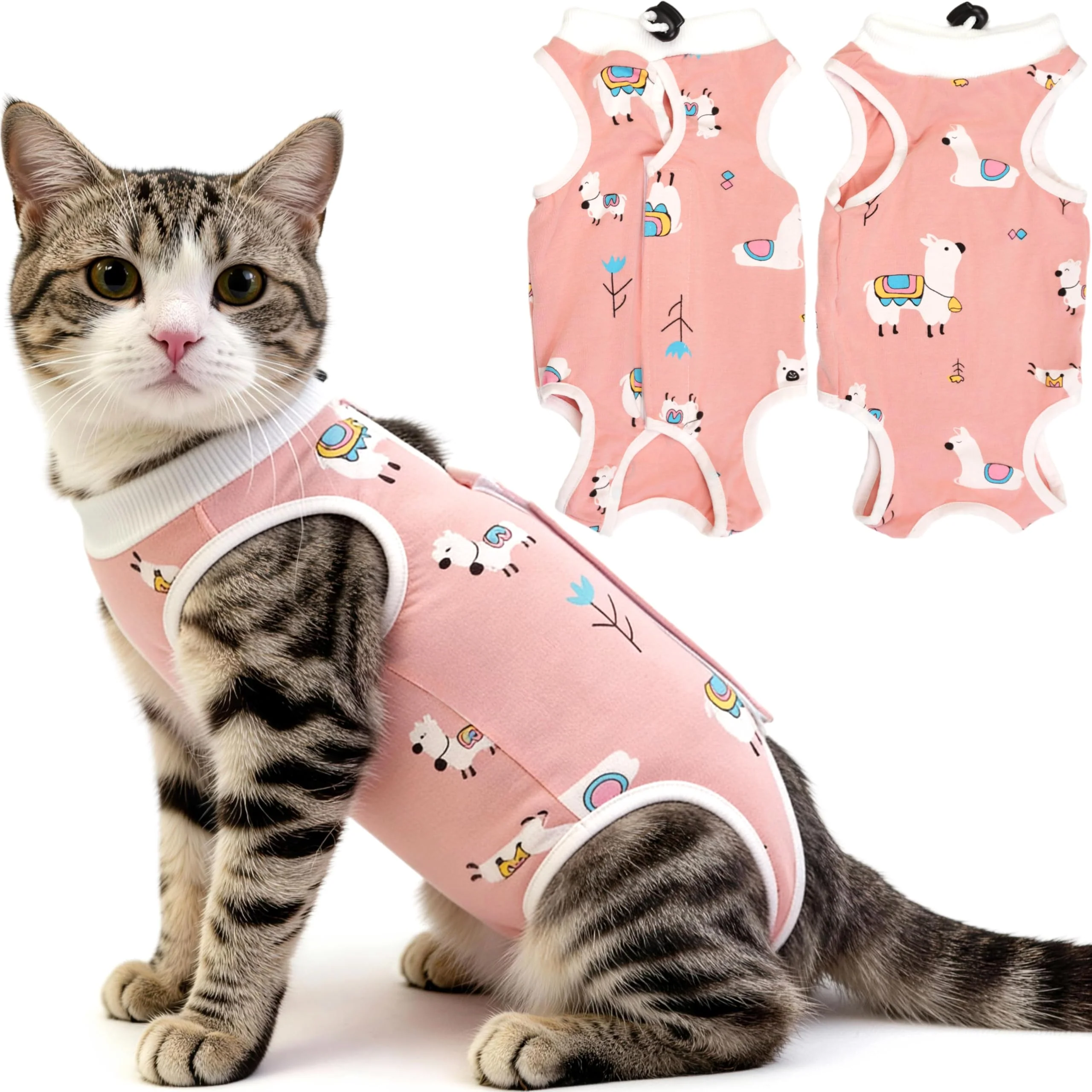 High-Performance Hpetppy Cat Recovery Suit – Breathable Spay Post-Surgery Onesie Anti-Licking Advanced