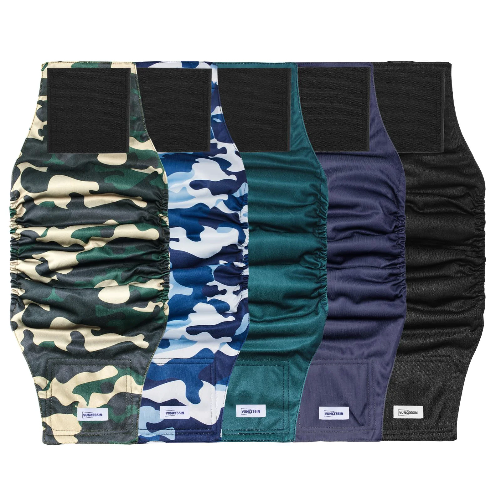 Fine VUNCESSIN Reusable Male Dog Diapers Small – Premium Washable Belly Bands Pack of 5 Advanced