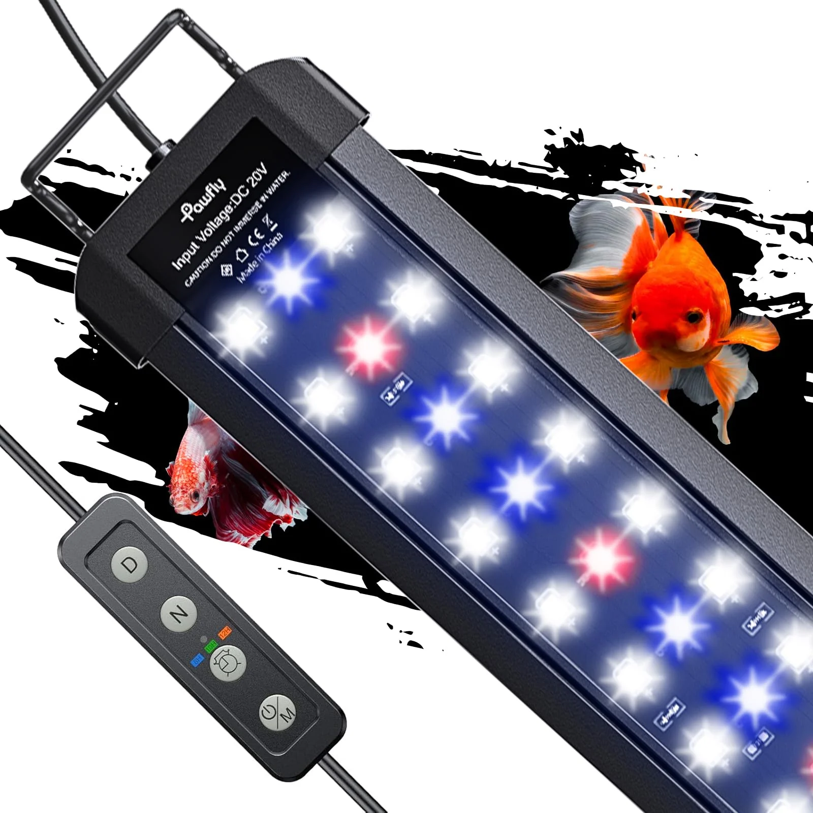 Effective Pawfly 11W Aquarium Light – Full Spectrum LED for 12-18 Inch Tanks Authentic