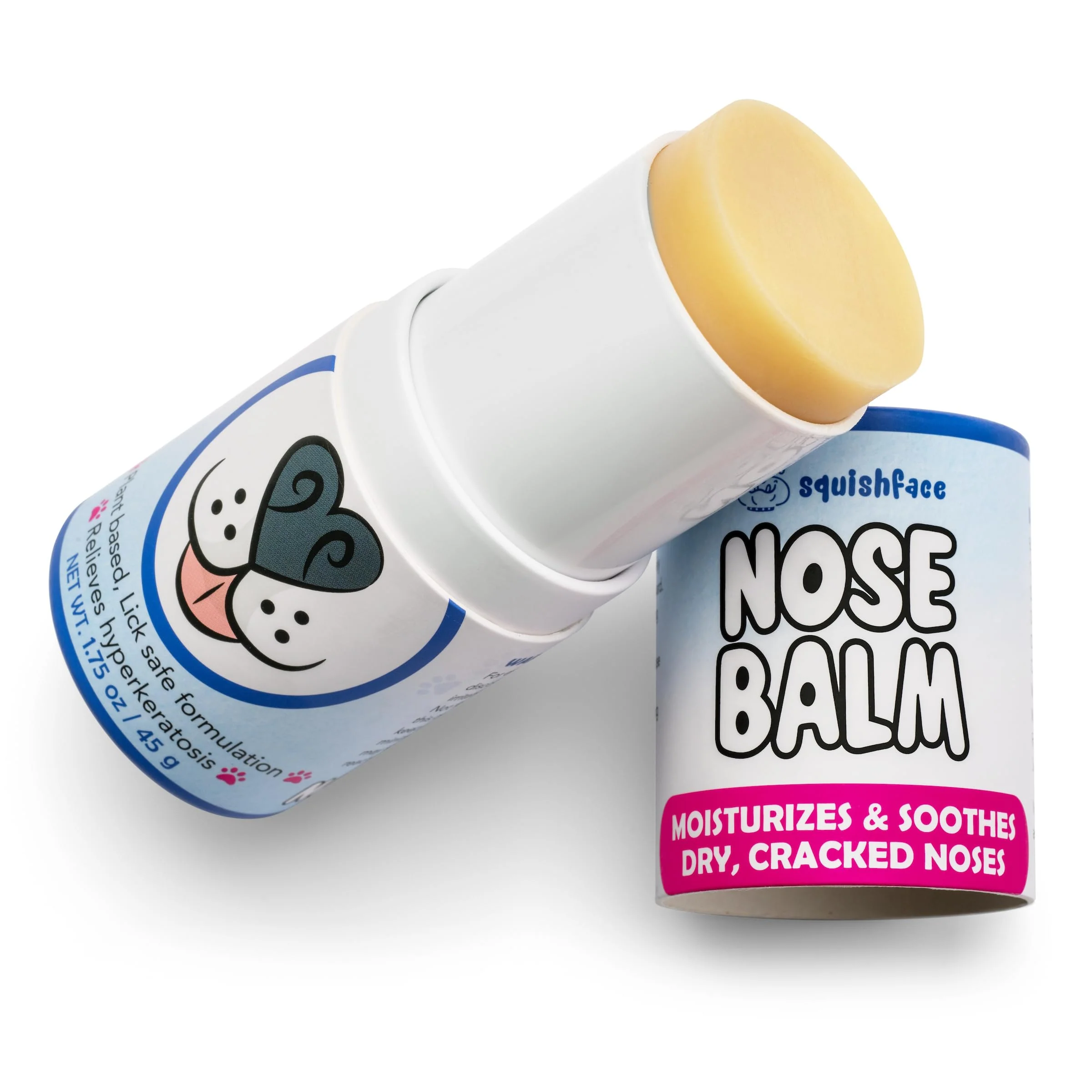 Detailed Squishface Nose Balm for Dogs – Soothe Dry Snouts Plant-Based Lick-Safe 1.75 oz USA Powerful