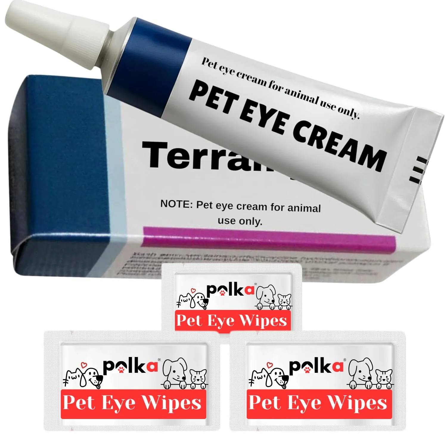 Healthy POLKA Terramypol Pet Eye Care Cream 3.5g – Gentle Eye Care for Pets Innovative