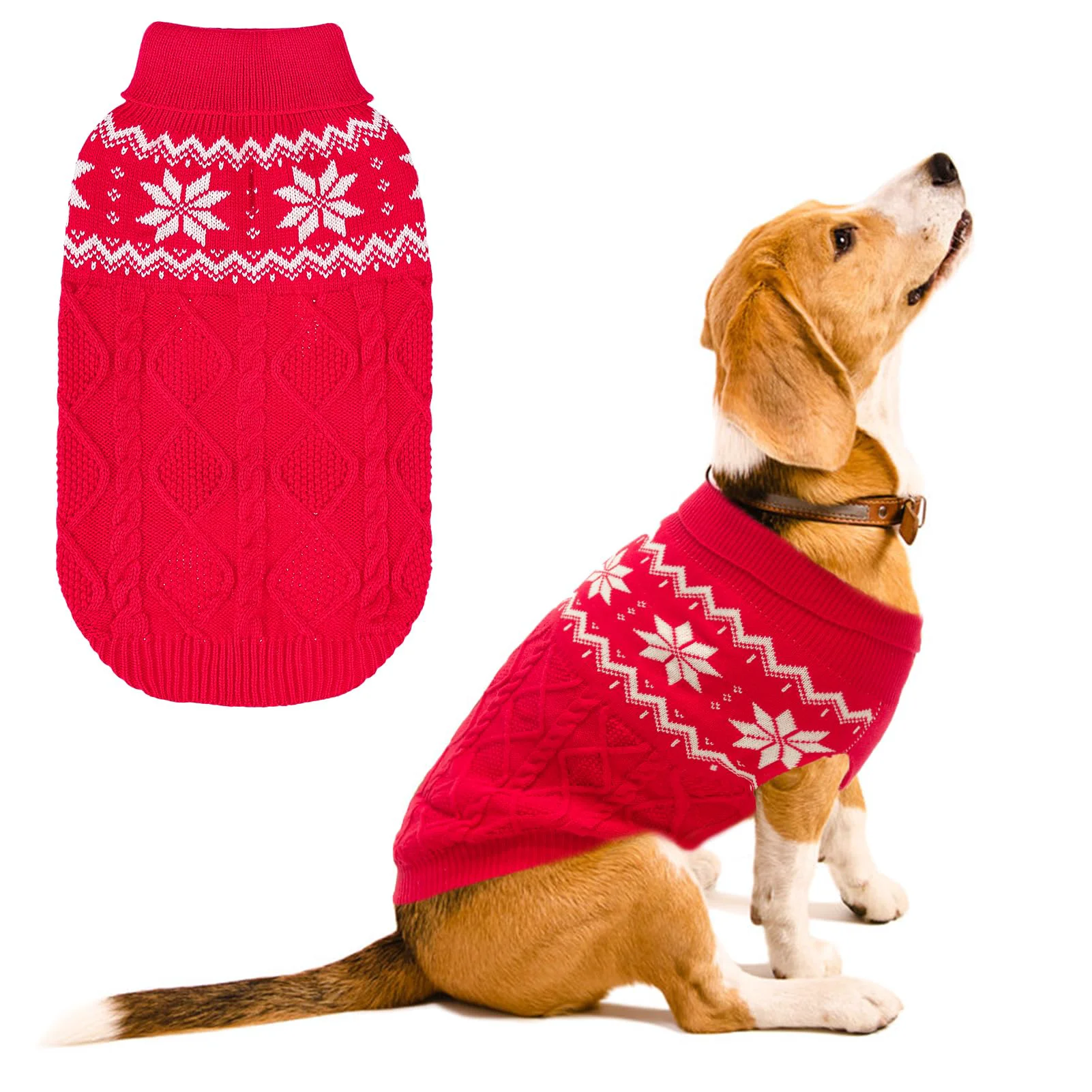 Top-Quality SCIROKKO Warm Winter Dog Sweater – Cozy Knit for Small to Large Dogs Fine Crafted