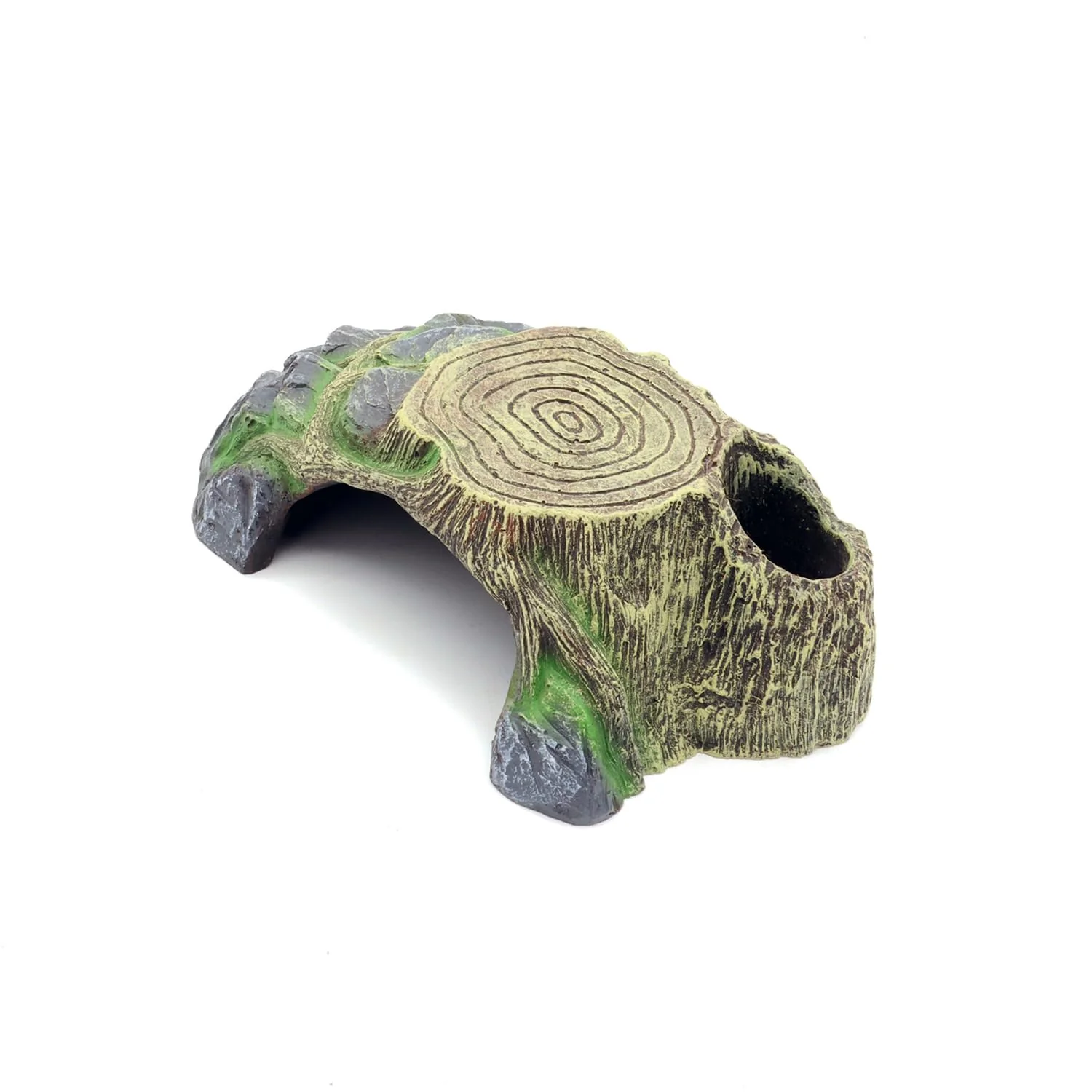 Fine Crafted JIHAQUA Small Reptile Cave Hide – Natural Rock Look Shelter for Snakes Toads Frogs Turtles 6.6 x 4 x 2.2 in Sustainable